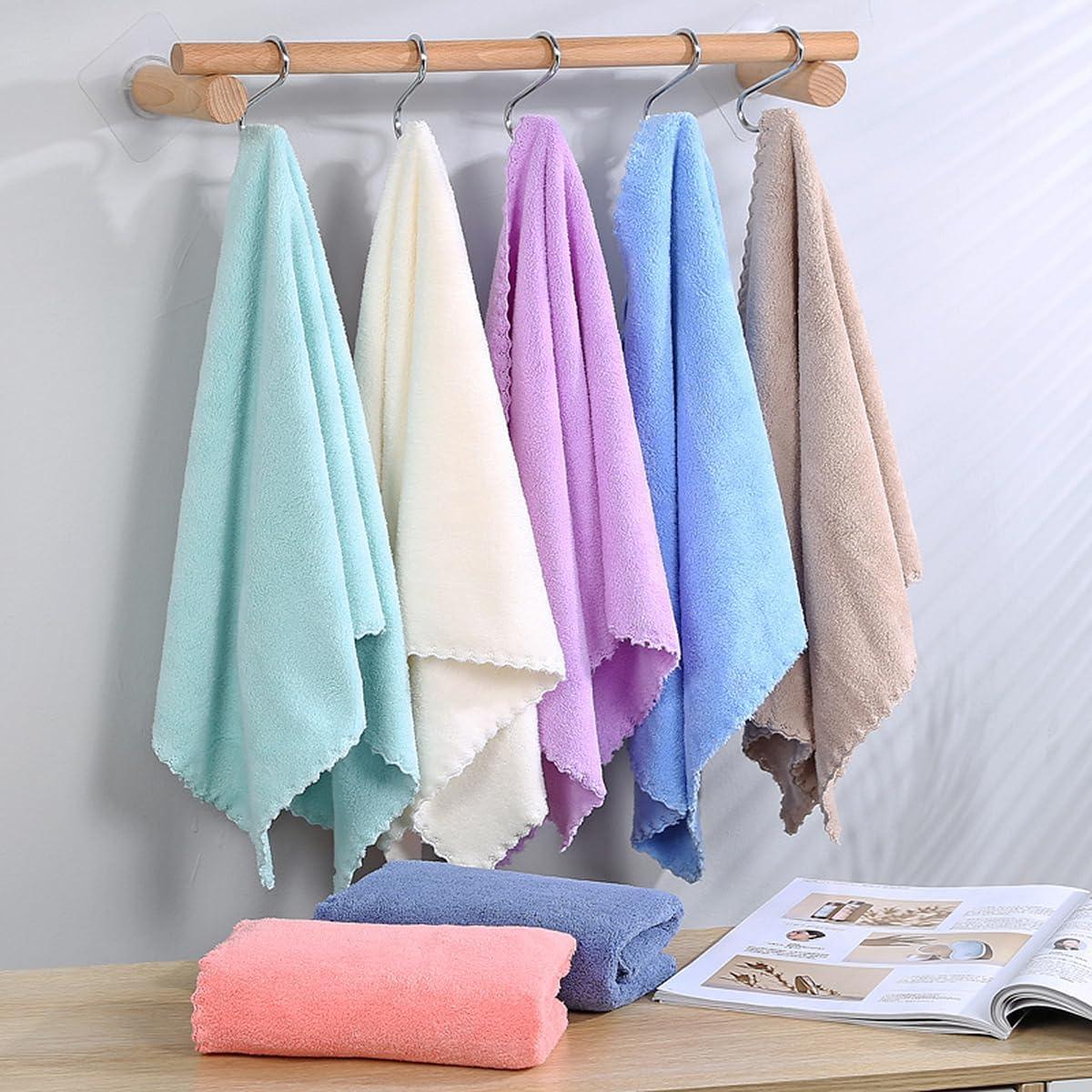 Paquete de 5 Toallas de Microfibra Borsicge 75x35cm Secado Rápido