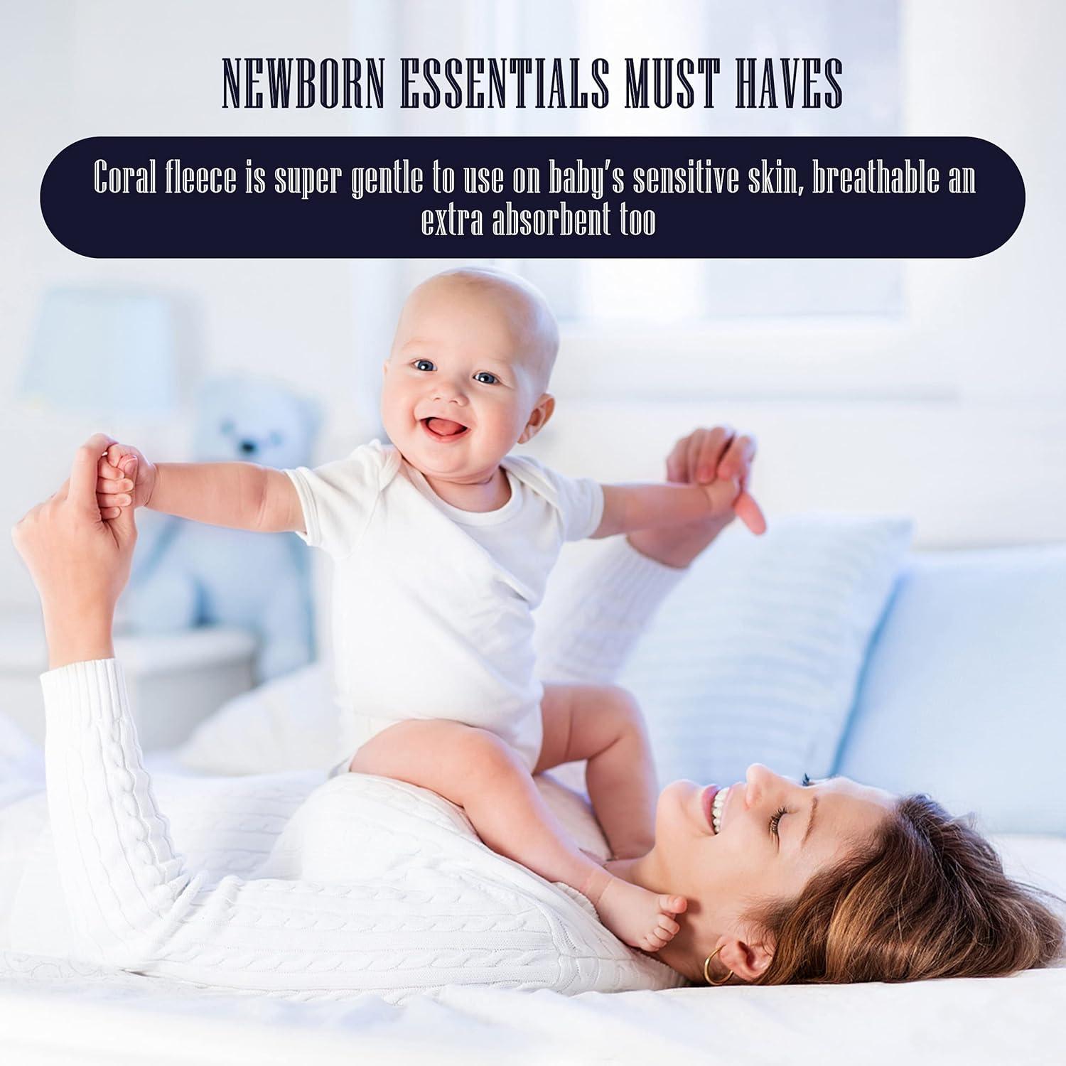 Paquete de 8 Paños de Eructo para Bebés BAMBOO QUEEN 40.6x30.5cm