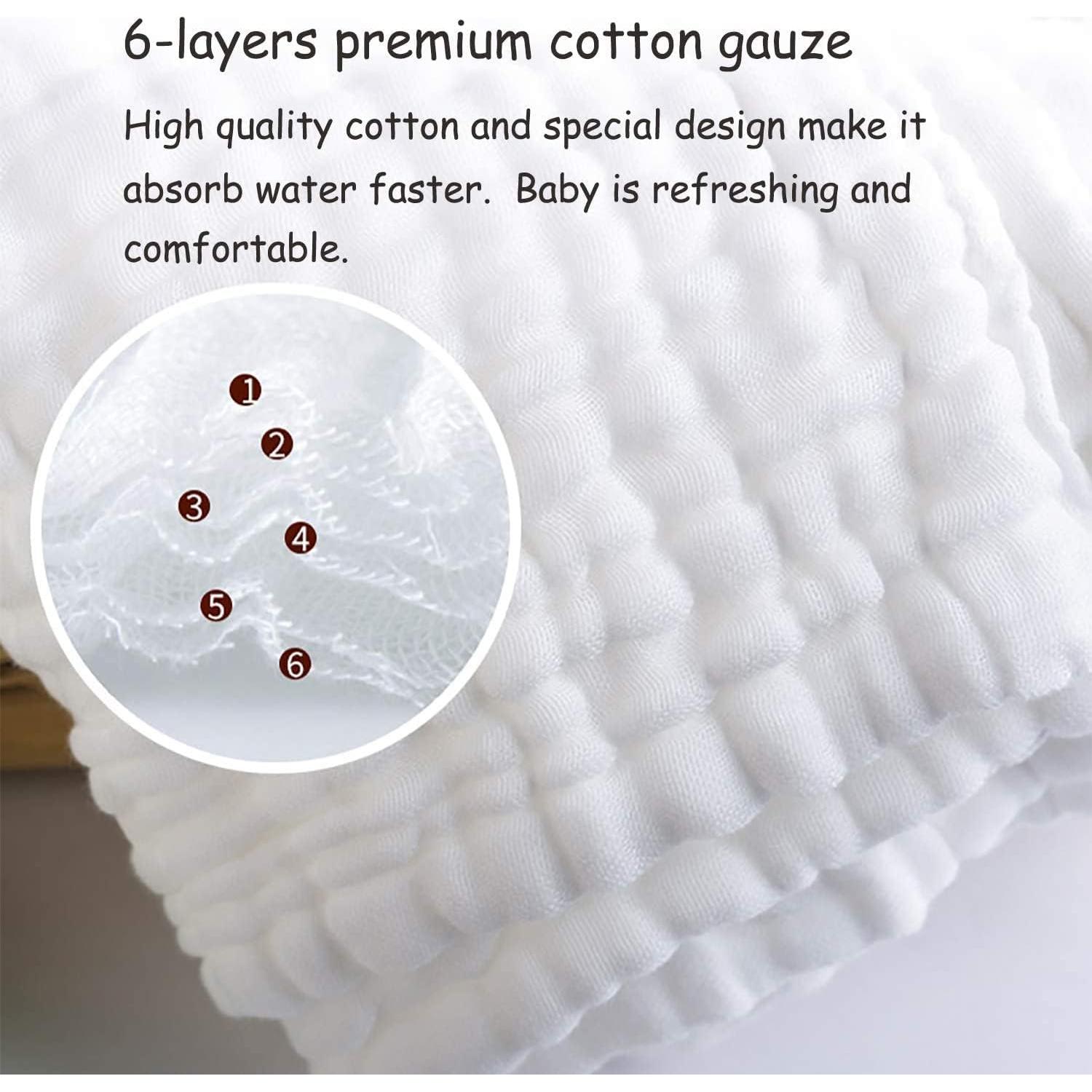 Toallitas de Muselina 100% Algodón La Belle Beeno - Set 11 Piezas