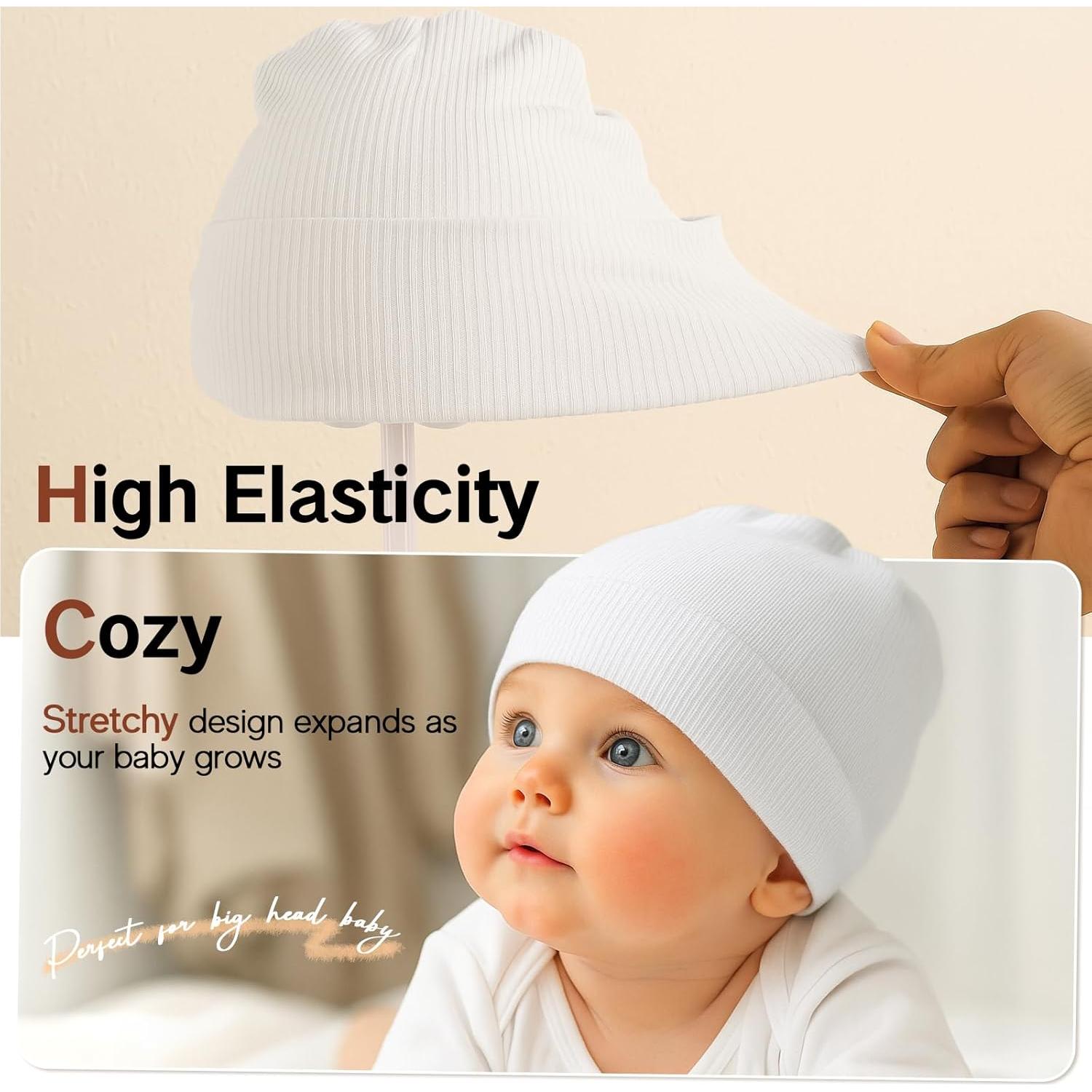 Set de Gorros y Baberos Sofier para Bebés 0-6 Meses