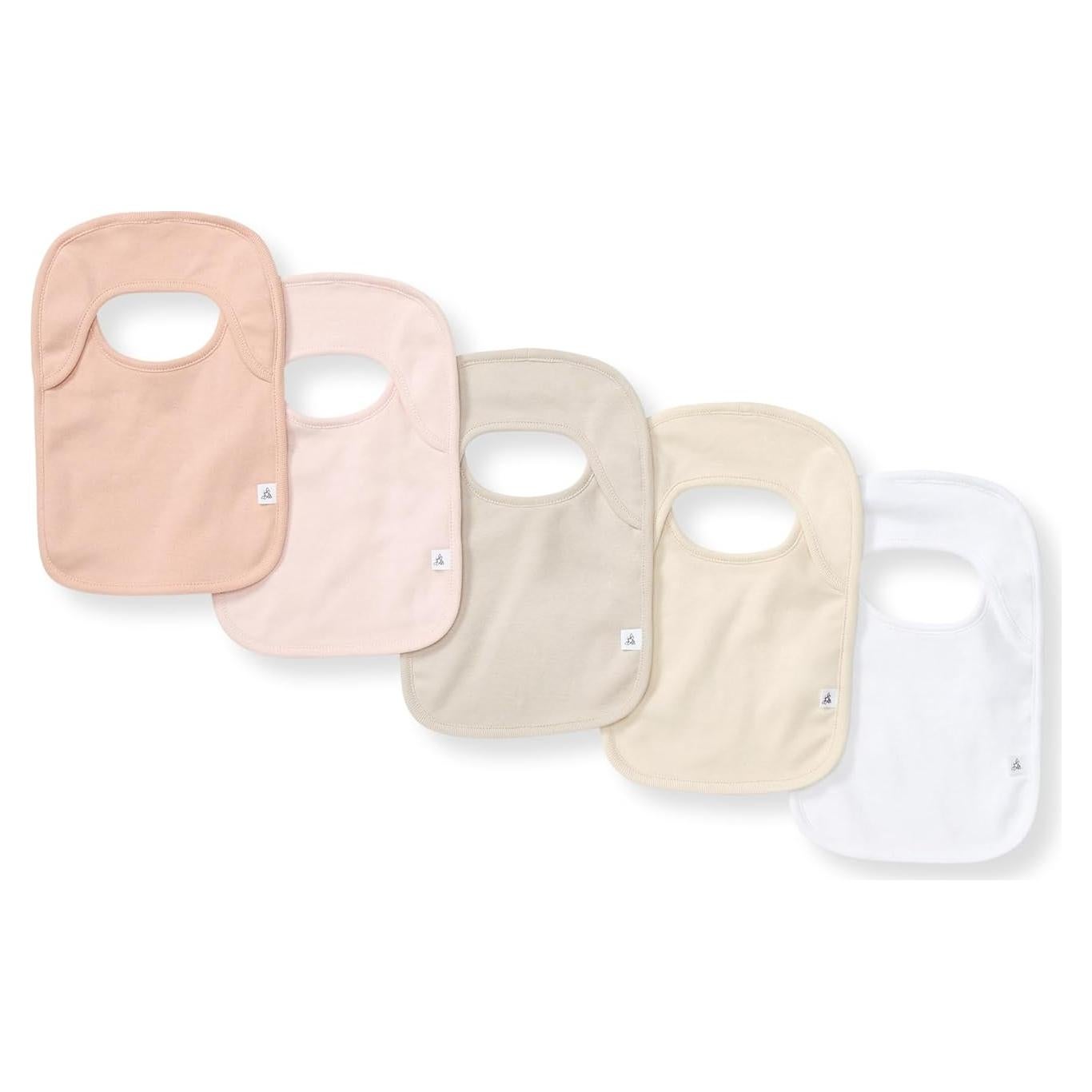 Baberos Orgánicos Burt's Bees - Algodón 100% - Conjunto de 5