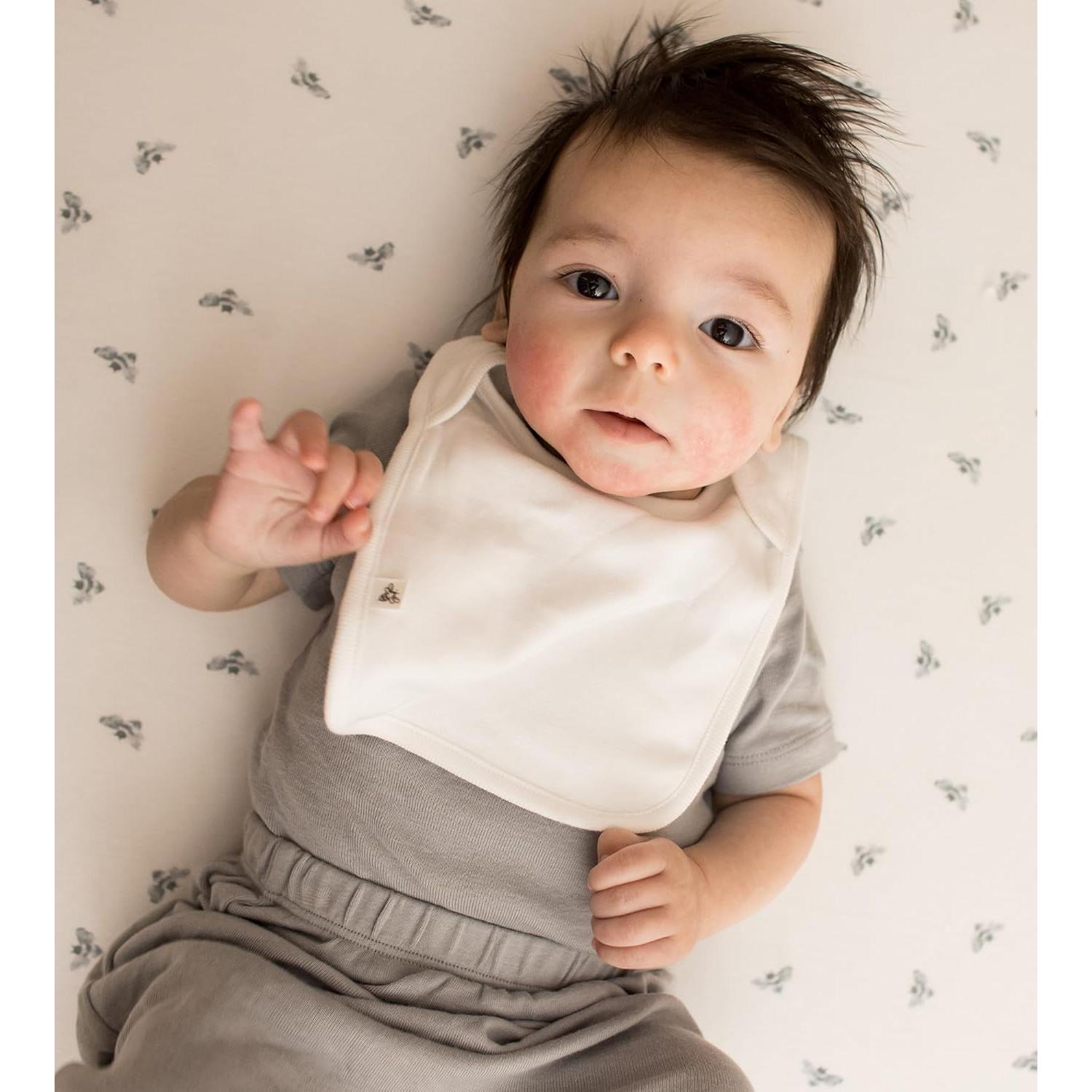 Baberos Orgánicos Burt's Bees - Algodón 100% - Conjunto de 5