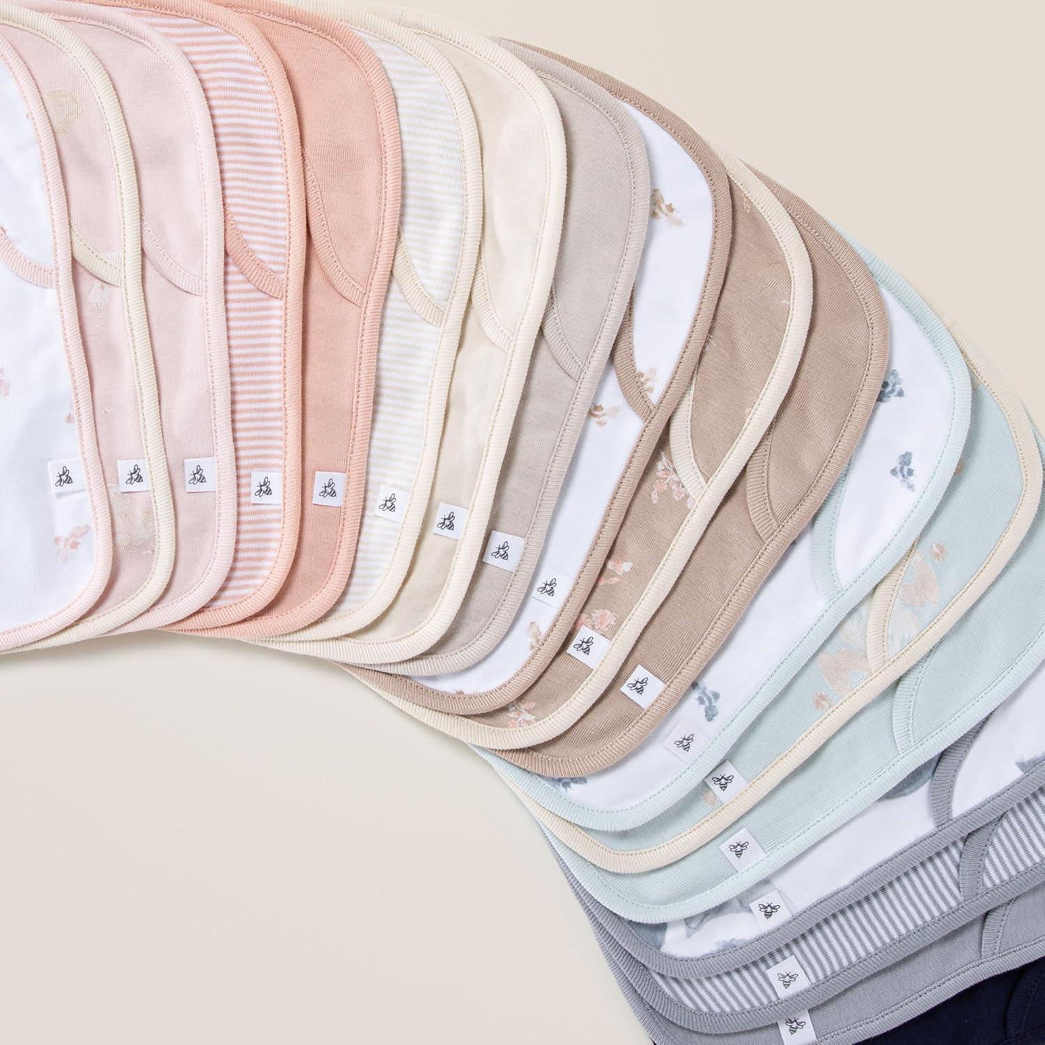 Baberos Orgánicos Burt's Bees - Algodón 100% - Conjunto de 5