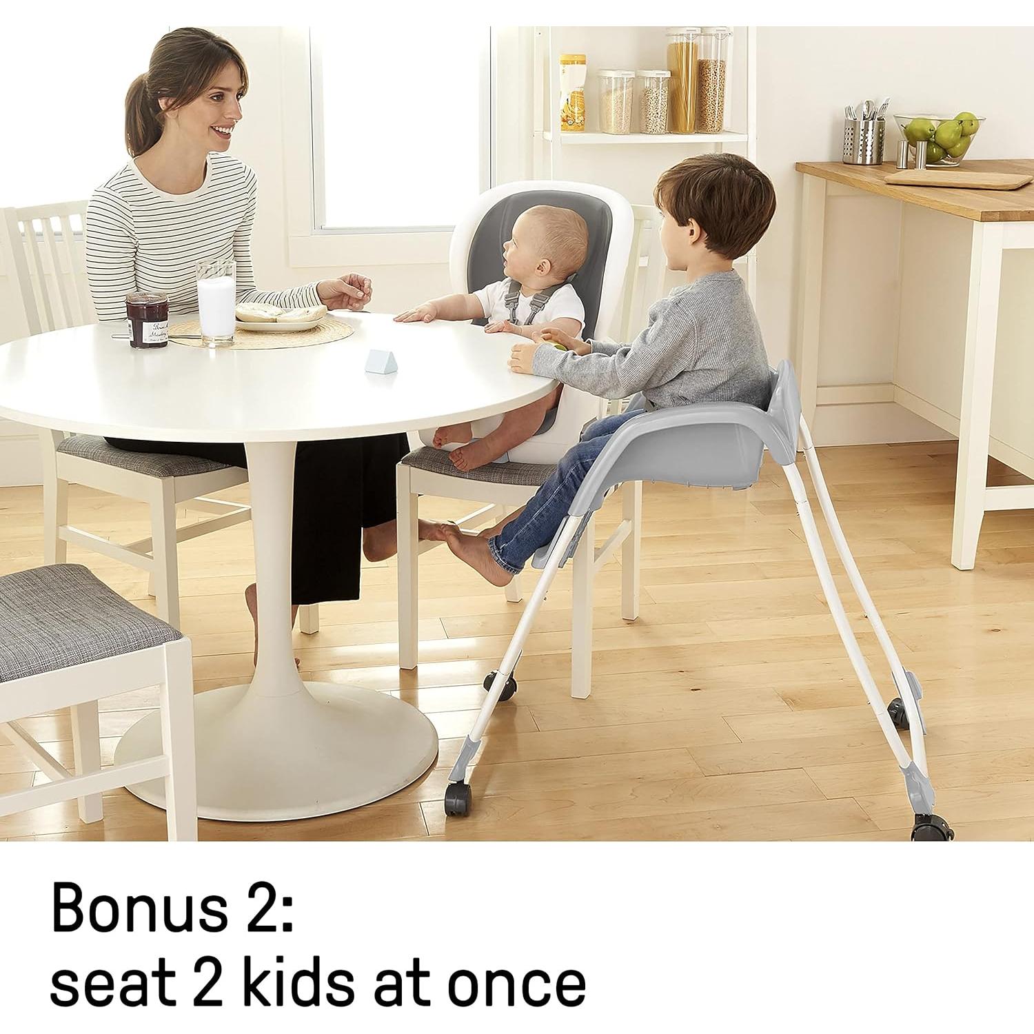 Silla Alta Convertible Ingenuity SmartClean Trio Elite - Pizarra