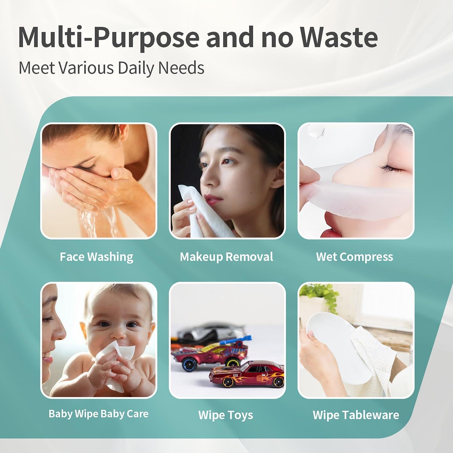 Toallas Faciales Desechables 100% Algodón TOP-TIP'S - Suaves y Gruesas