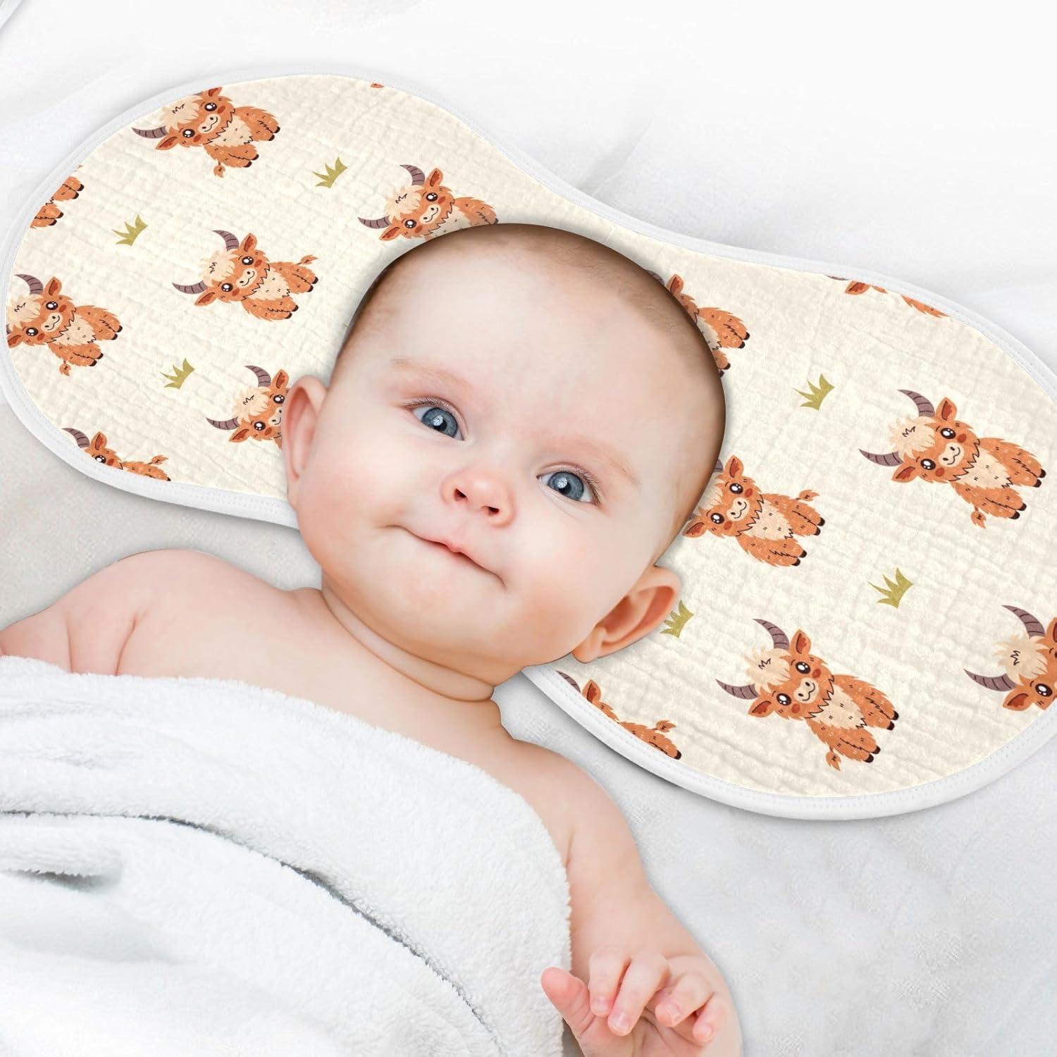 Paños de Muselina JHKKU para Eructos Bebé - 56x28 cm, 2 Piezas