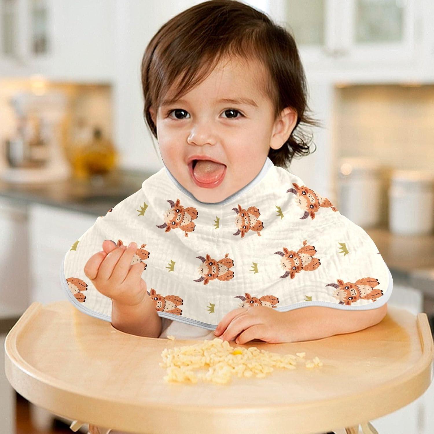 Paños de Muselina JHKKU para Eructos Bebé - 56x28 cm, 2 Piezas