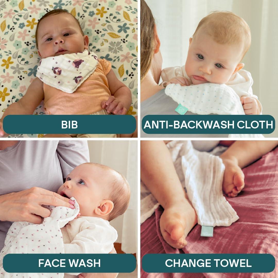 Paquete de 5 Paños de Muselina Koala Babycare 50.8x25.4 cm