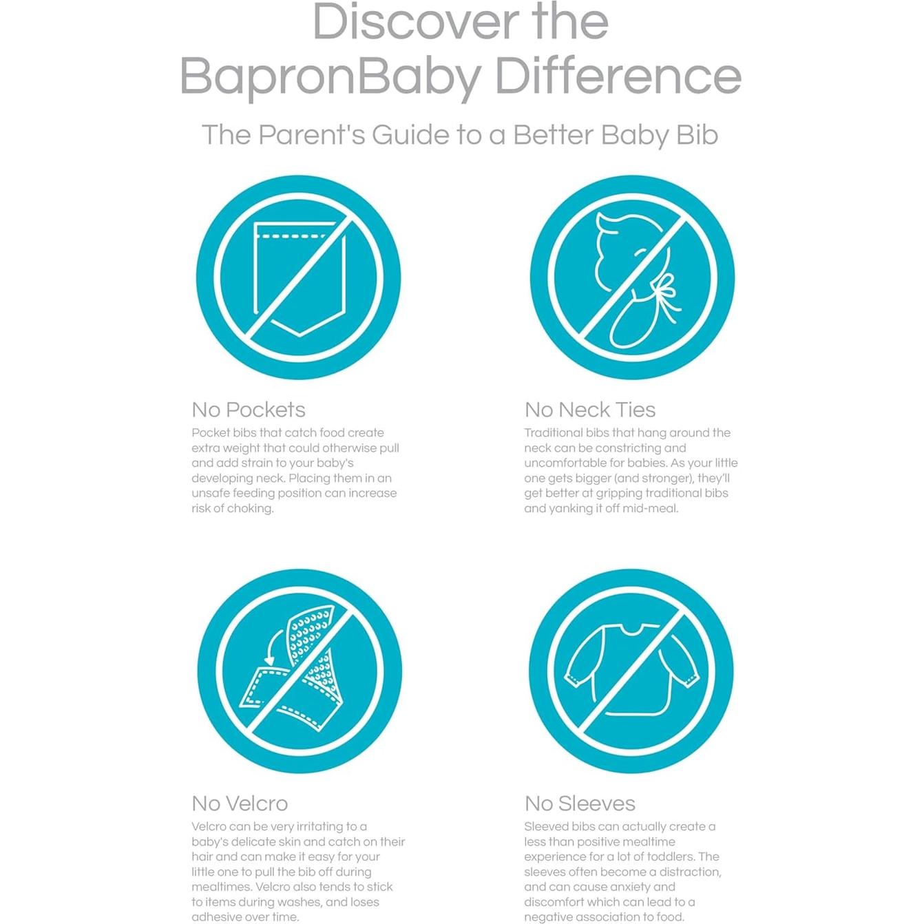 BapronBaby Babero Híbrido Impermeable 6m-3T Mercado Fresco