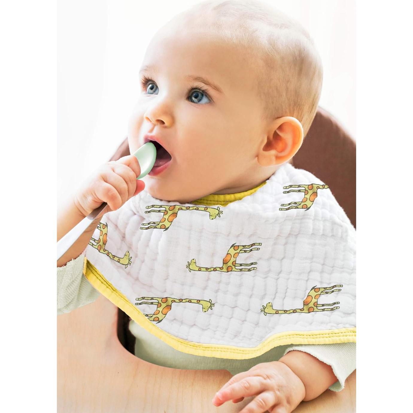 Baberos Burpy Aden + Anais 2 Pack Muselina 100% Algodón