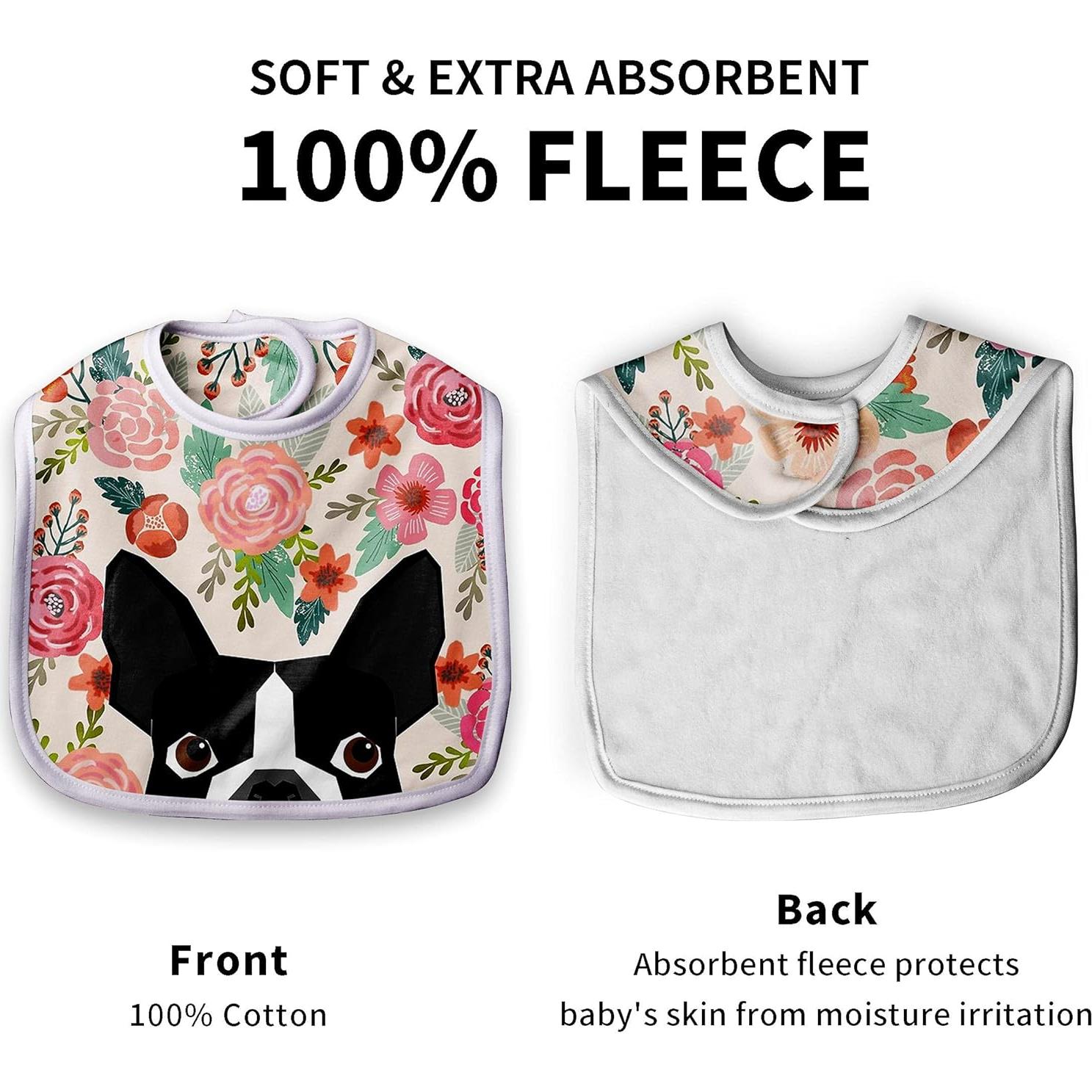 Babero Premium para Bebés Granbey Perro Boston Terrier 27x35cm