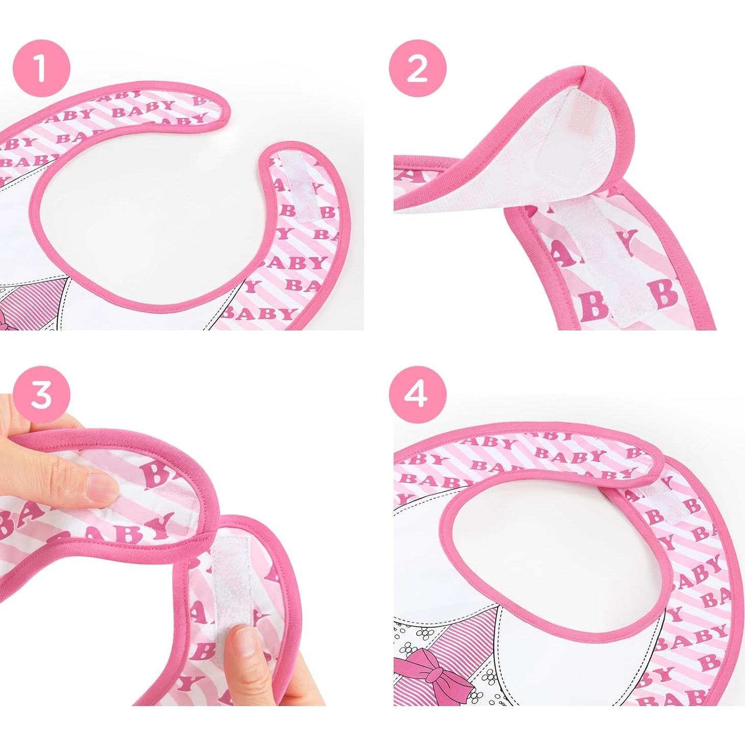 Babero Impermeable Adulto LittleForBig Rosa Ajustable