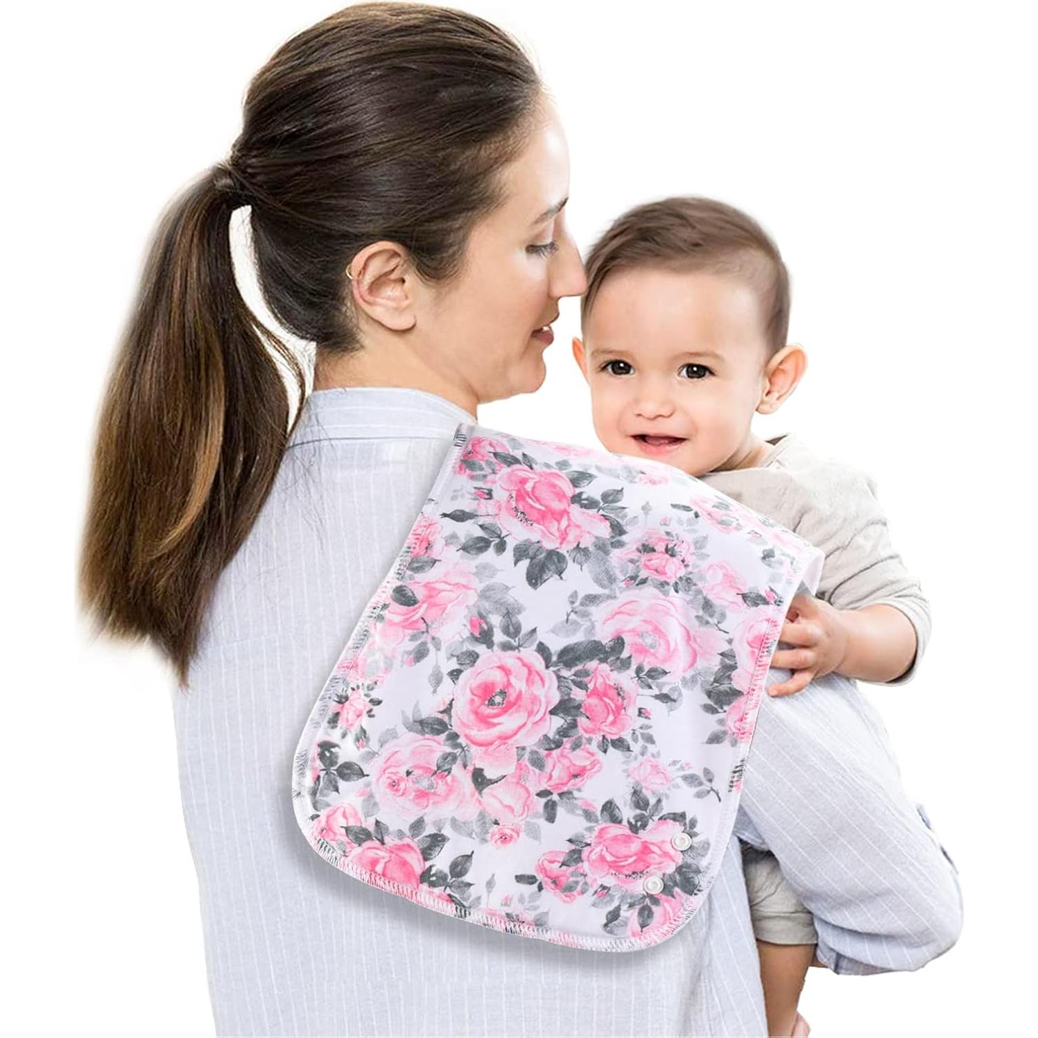 Paños de Eructo y Baberos 2 en 1 Benoxine - 6 Unidades Algodón