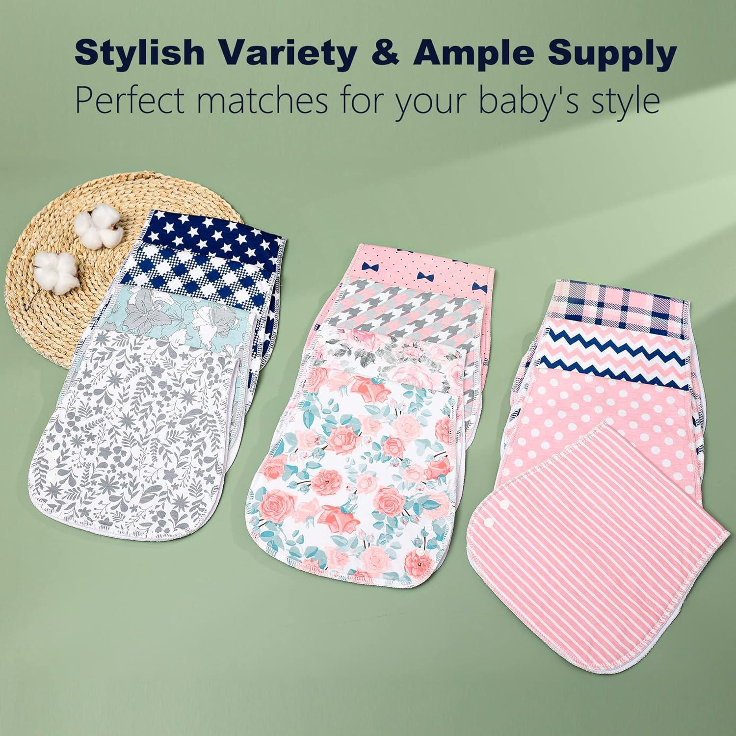 Paños de Eructo y Baberos 2 en 1 Benoxine - 6 Unidades Algodón