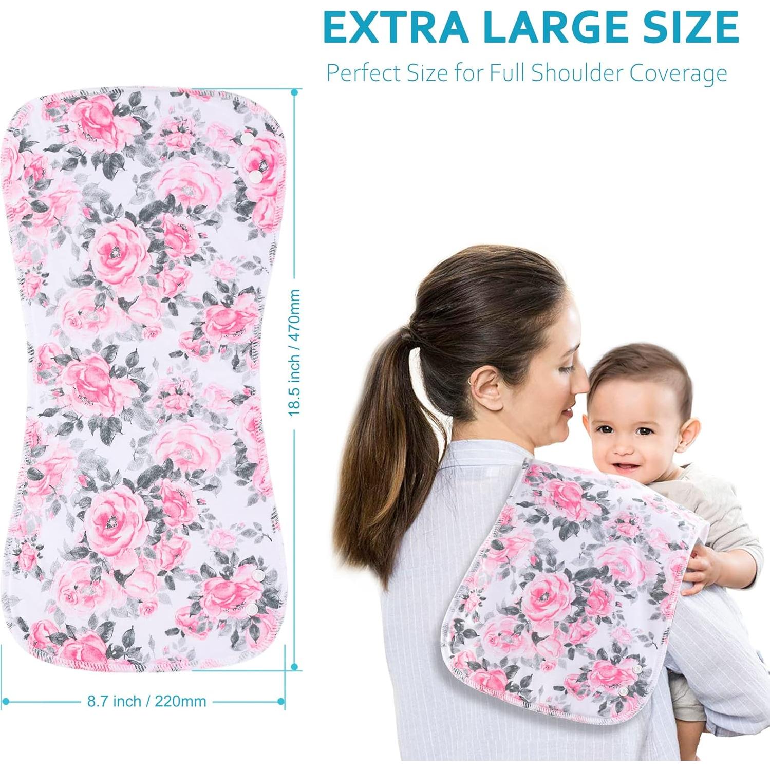 Paños de Eructo y Baberos 2 en 1 Benoxine - 6 Unidades Algodón