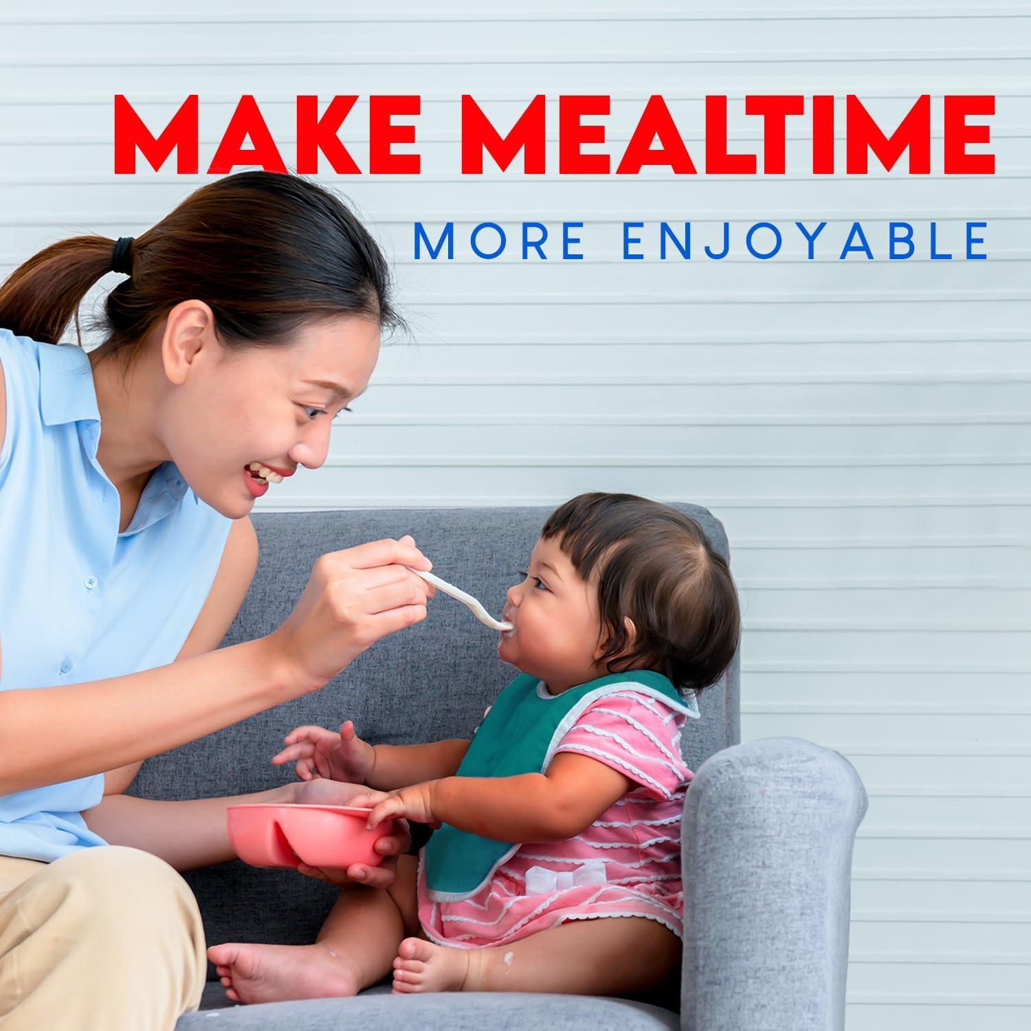 Baberos Impermeables Toppy Toddler - 4 Unidades Rojo