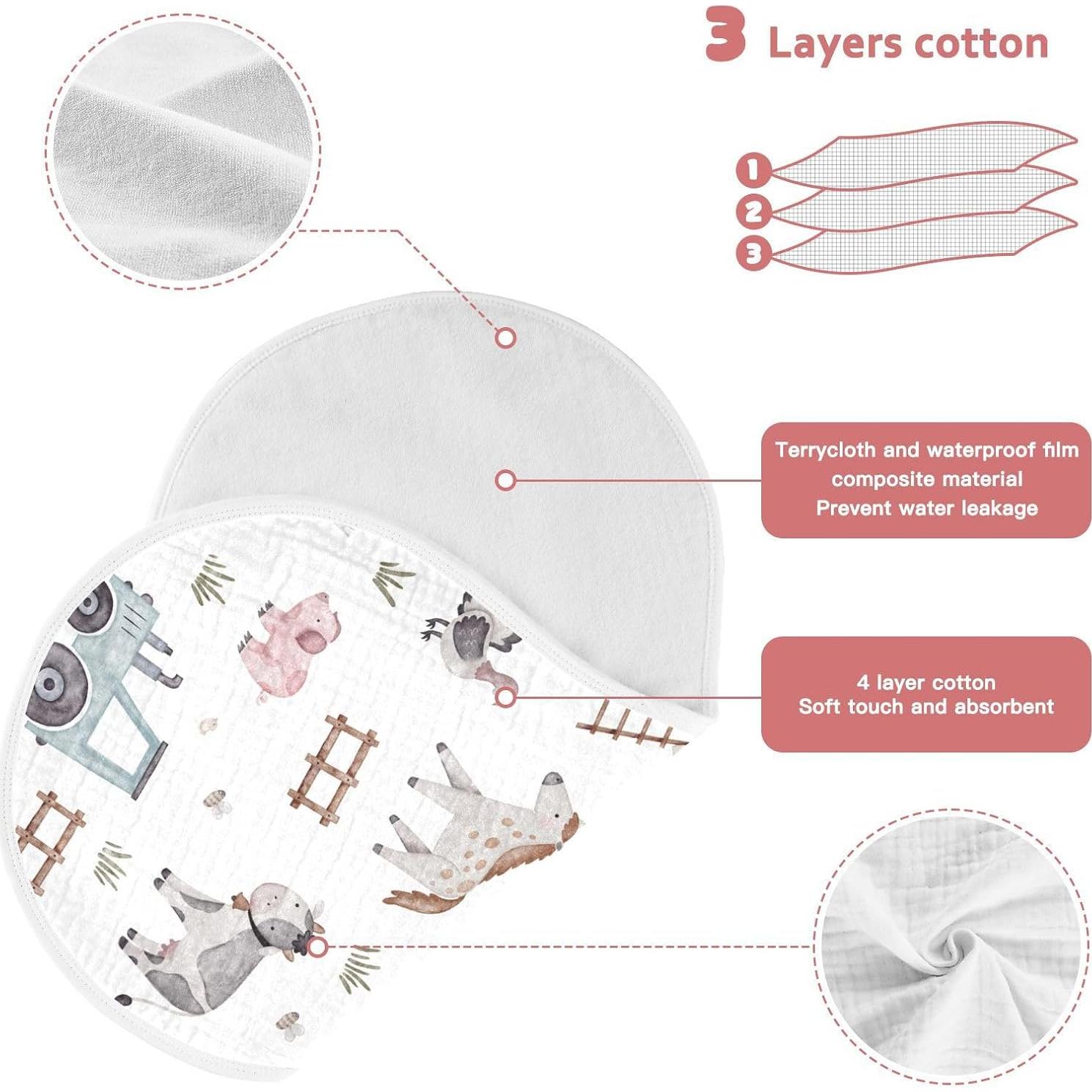 Paños de Eructo Burbuja 2 Unidades Algodón 55.88x27.94cm