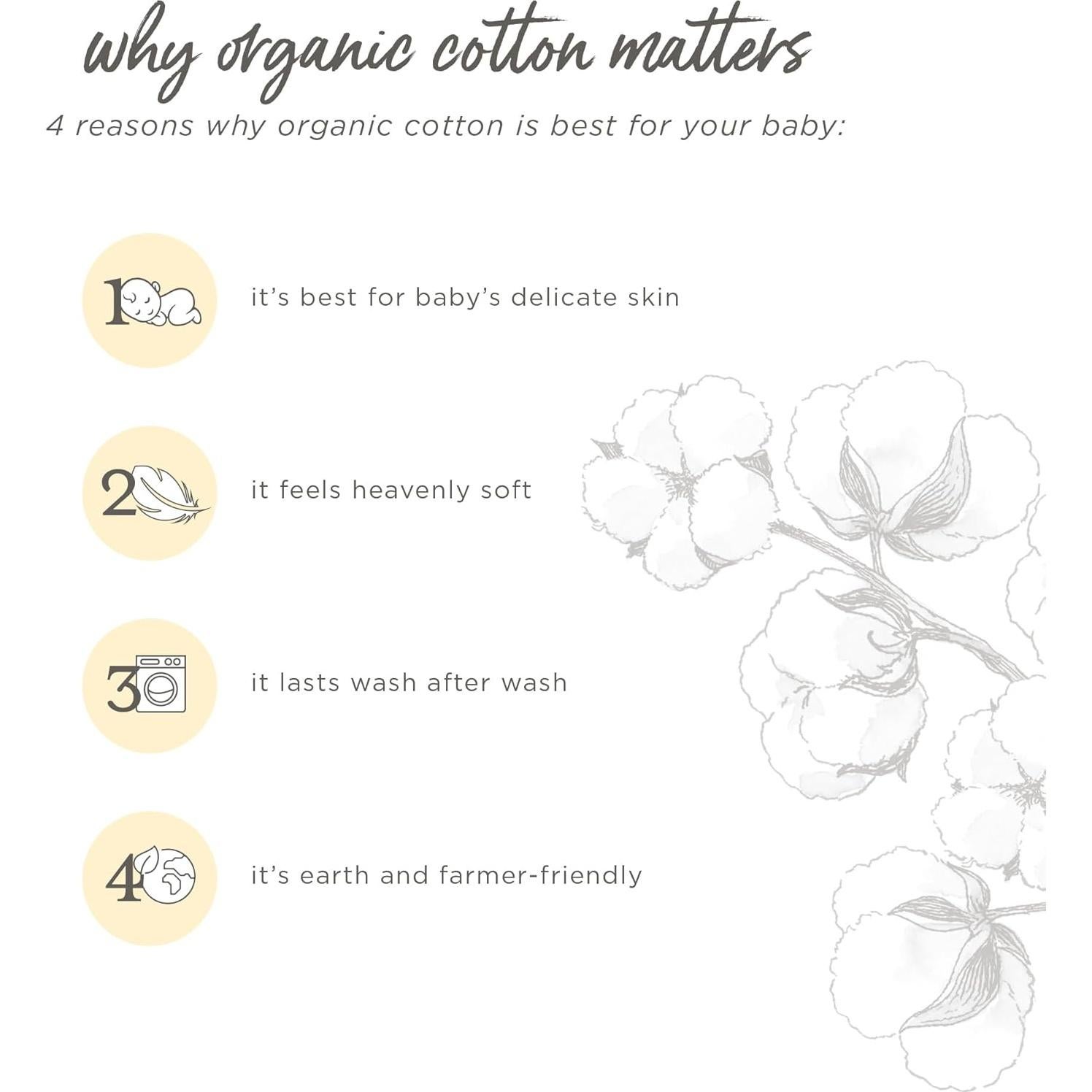 Conjunto Mono Unisex Bebé Burt's Bees 100% Algodón Orgánico 3 Piezas