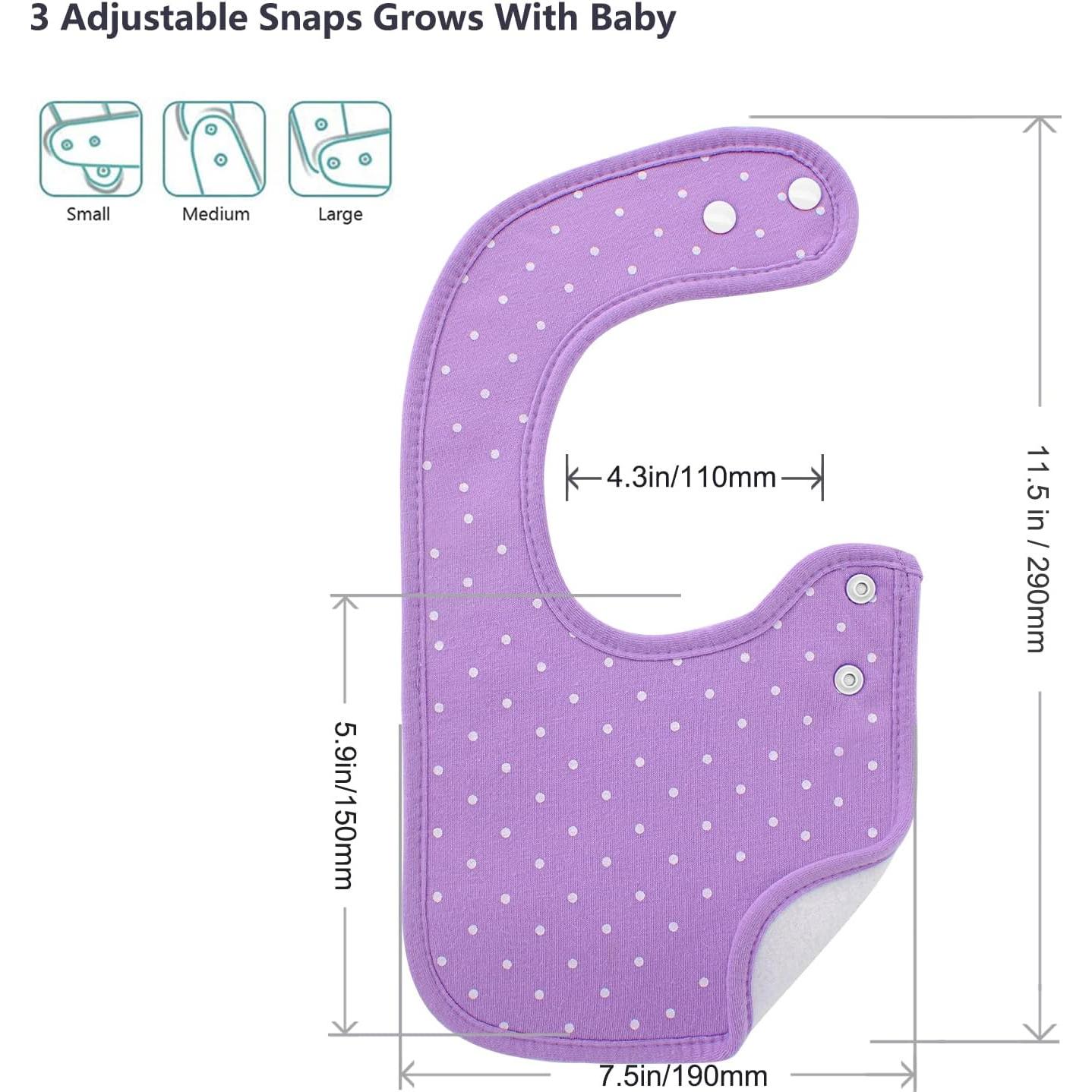 Baberos Bandana Hakochia de Algodón Orgánico 10 Piezas