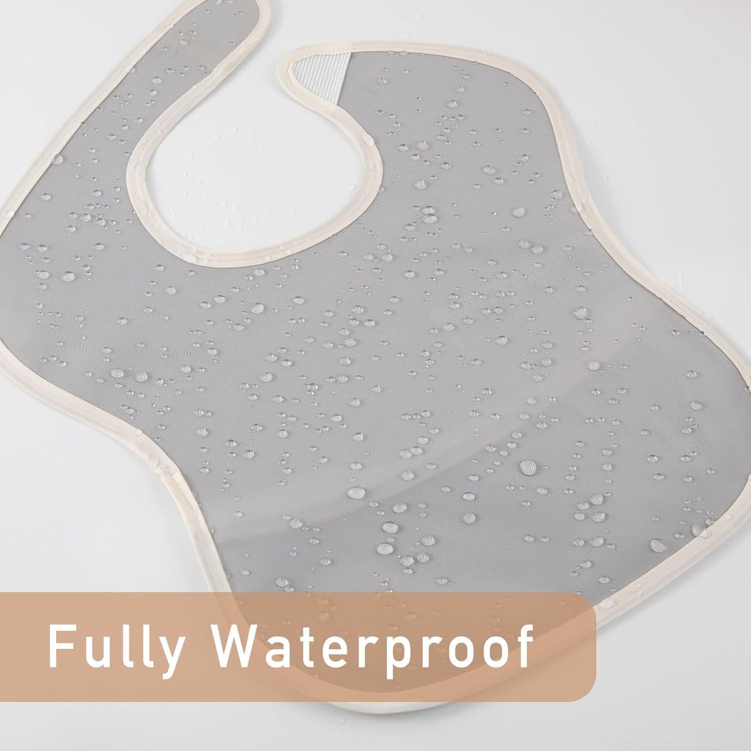 Baberos Impermeables Civarua Pack de 3 para Bebés