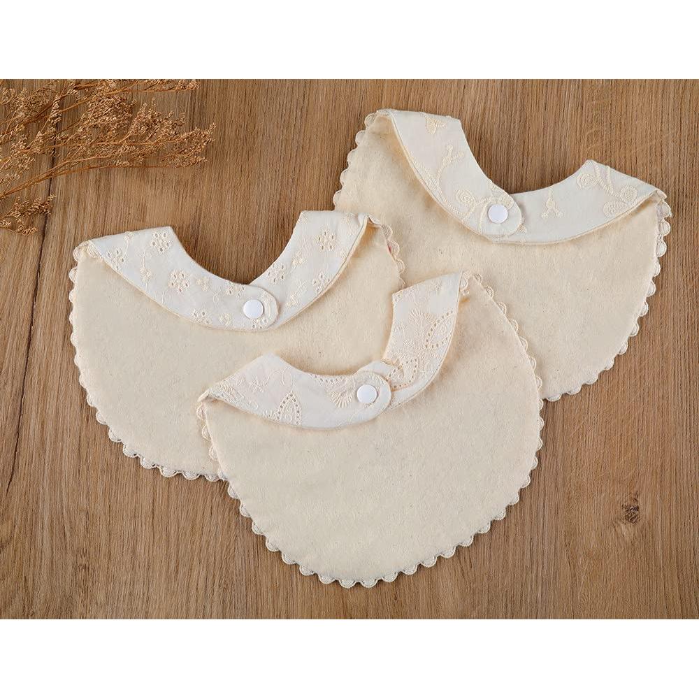 Babero Reversible GZMM Algodón Natural 0-12 Meses 2 Piezas