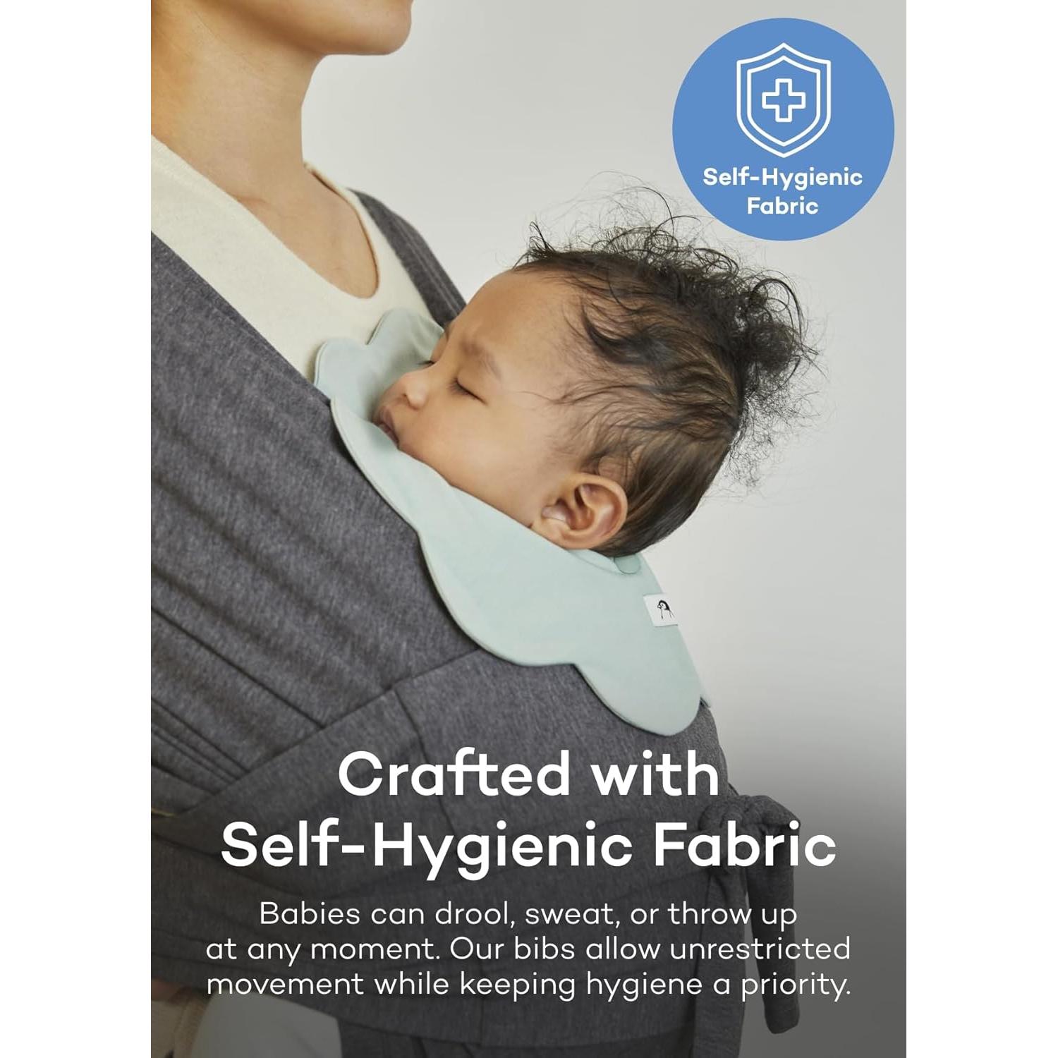 Conjunto de Baberos Konny Baby 360° Suaves y Absorbentes