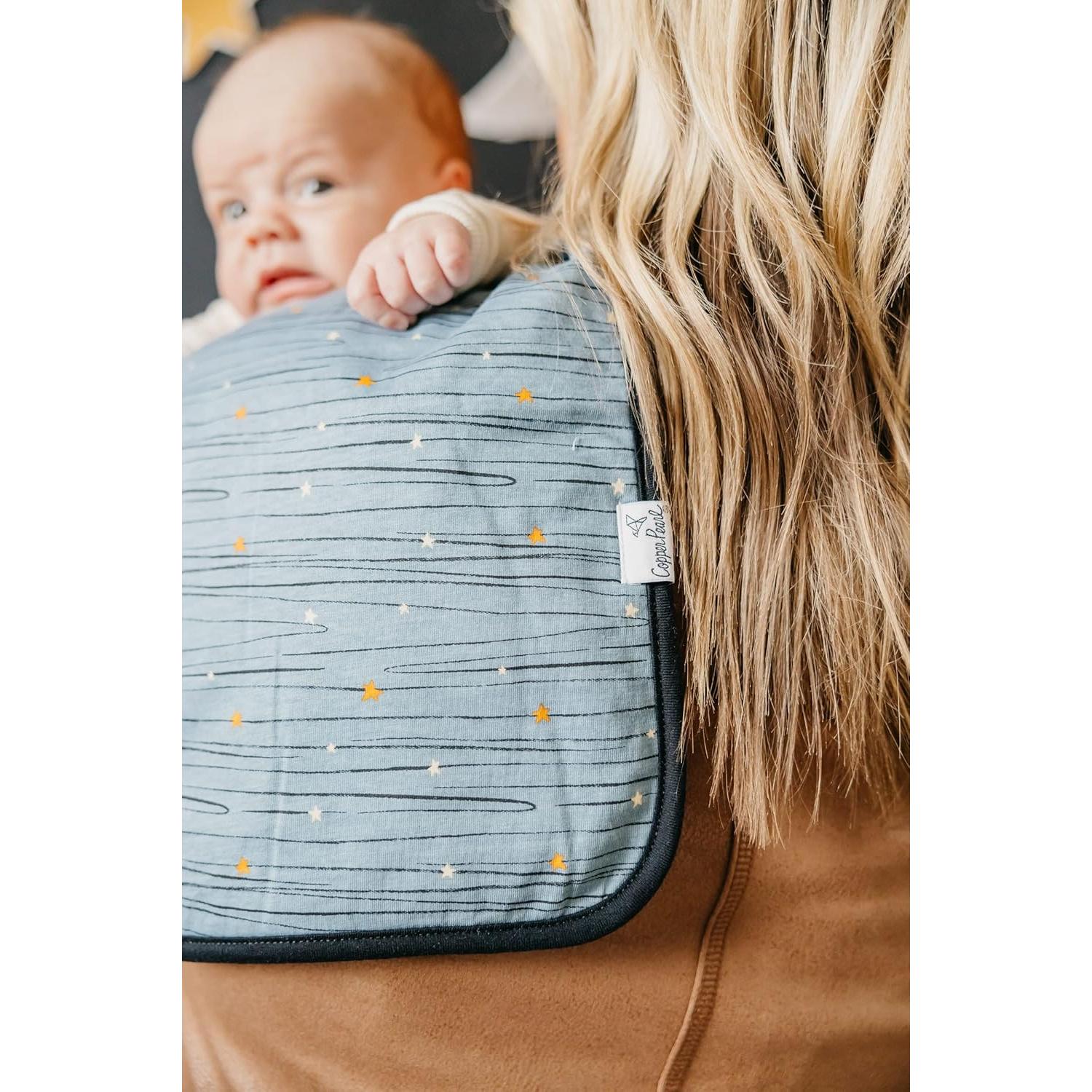 Paños de Eructo para Bebés Copper Pearl - 3 Unidades Grandes Algodón