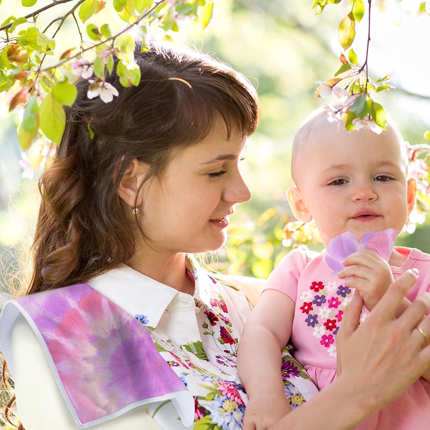 Paños de Eructo para Bebés SATINIOR 5 Piezas Blancos Absorbentes