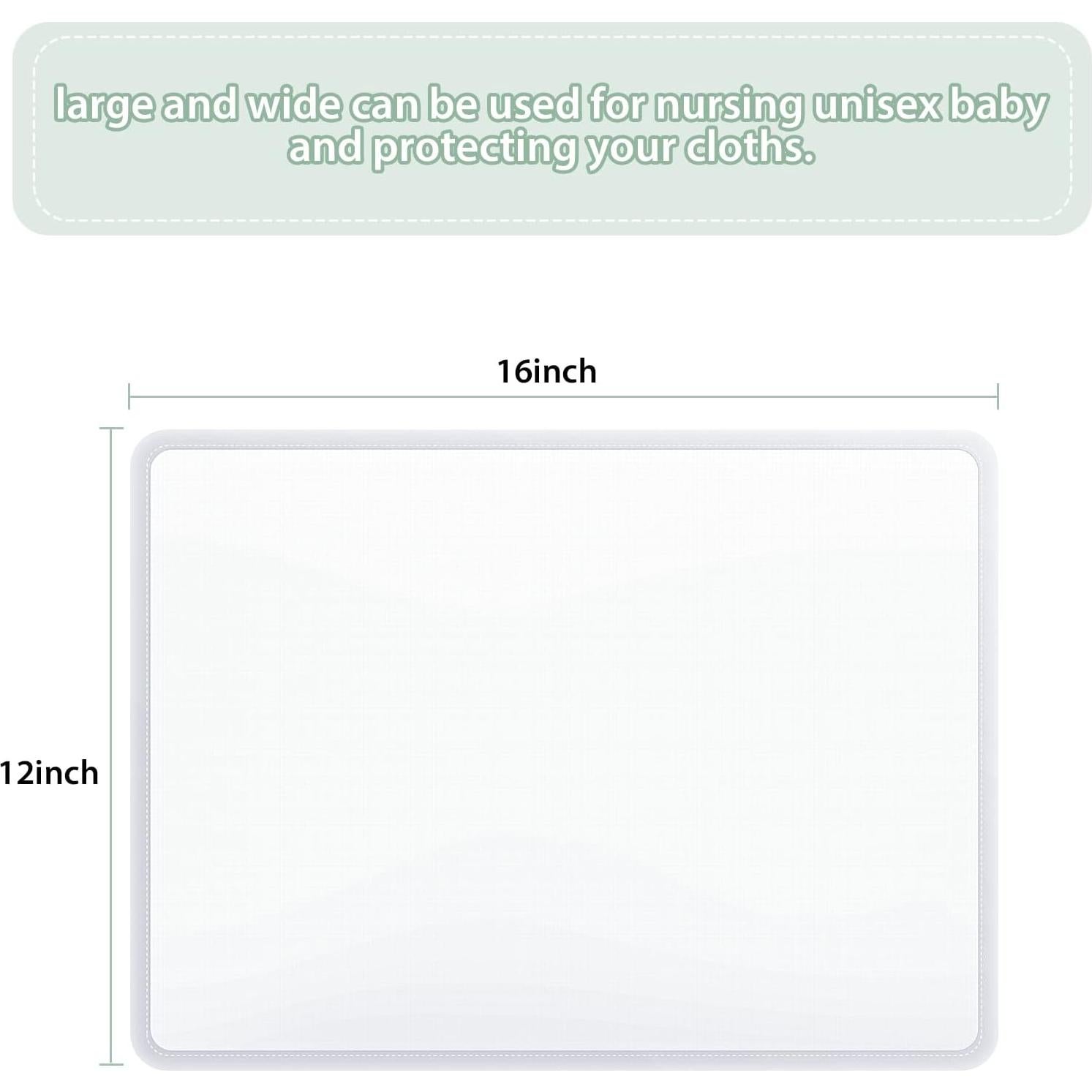 Paños de Eructo para Bebés SATINIOR 5 Piezas Blancos Absorbentes