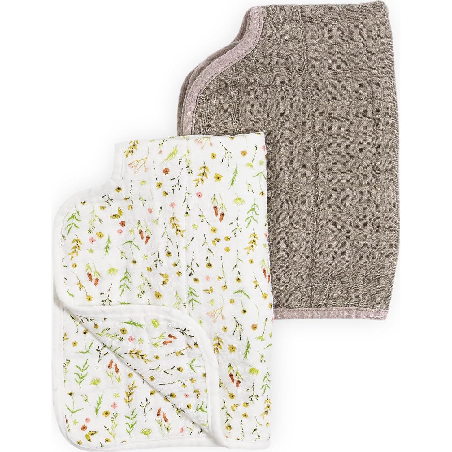 Paño de Eructo Orgánico Pequeño Unicornio 2 Pack - 100% Algodón