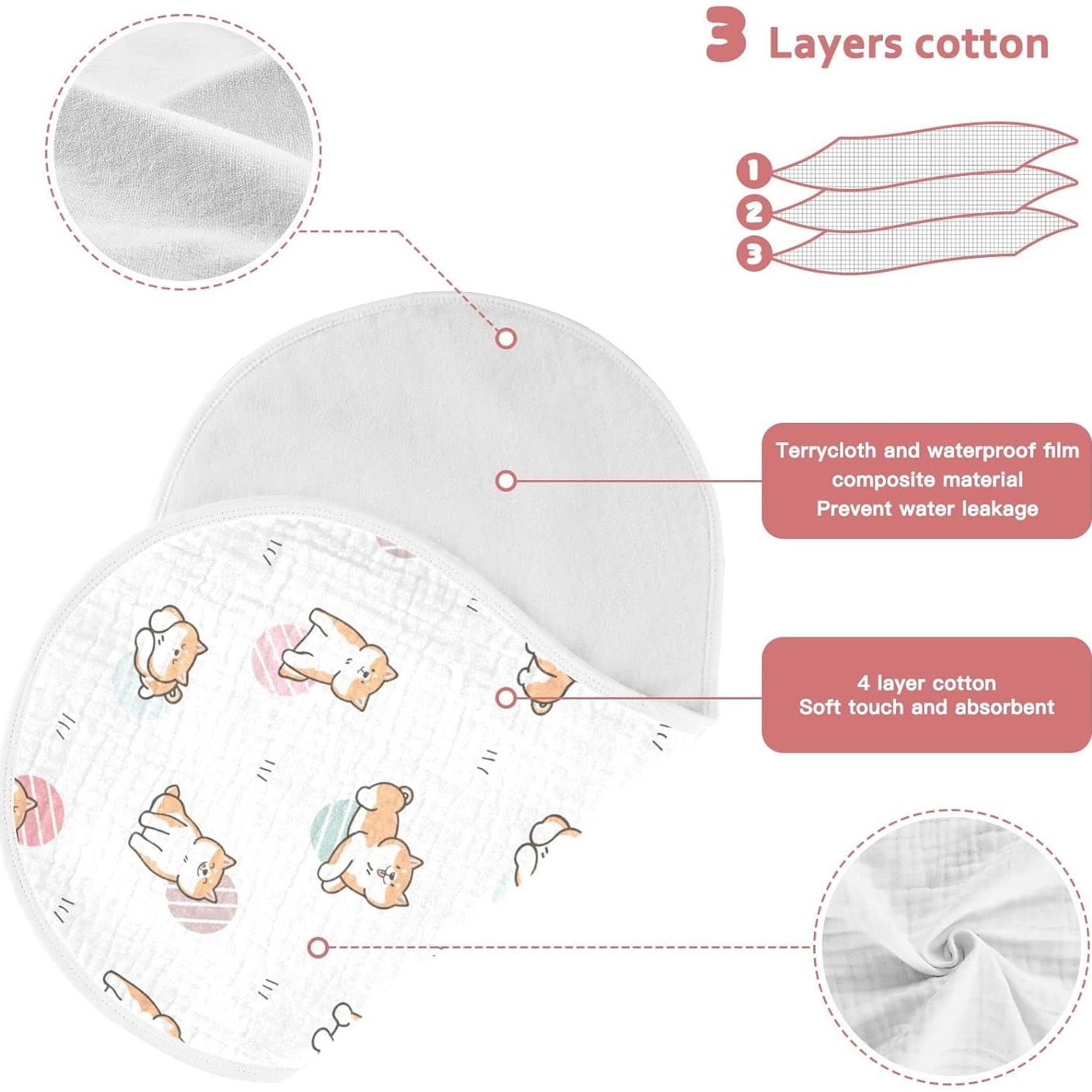 Paños de Muselina para Eructos Kigai - Algodón 56x28cm - 1 Paquete