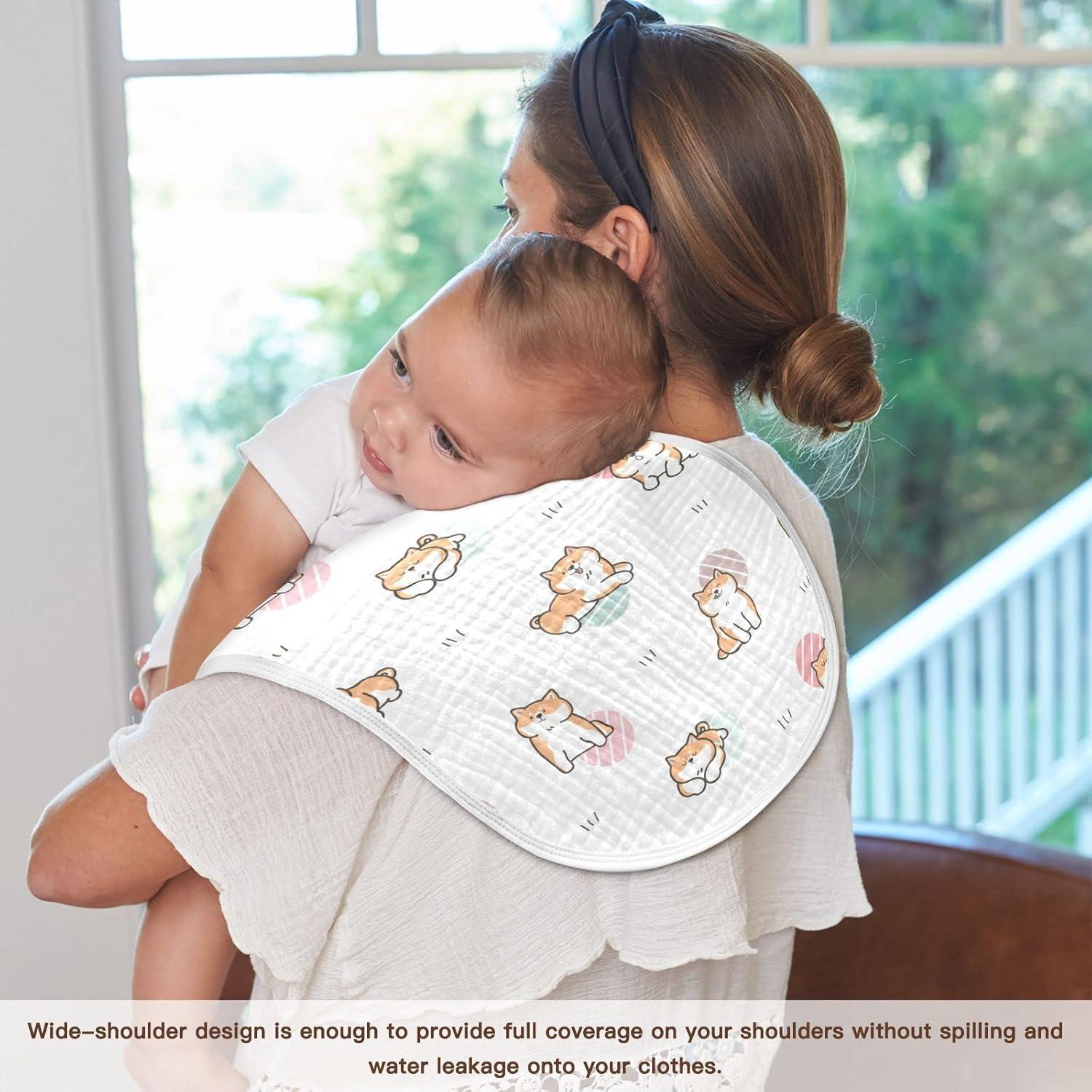 Paños de Muselina para Eructos Kigai - Algodón 56x28cm - 1 Paquete