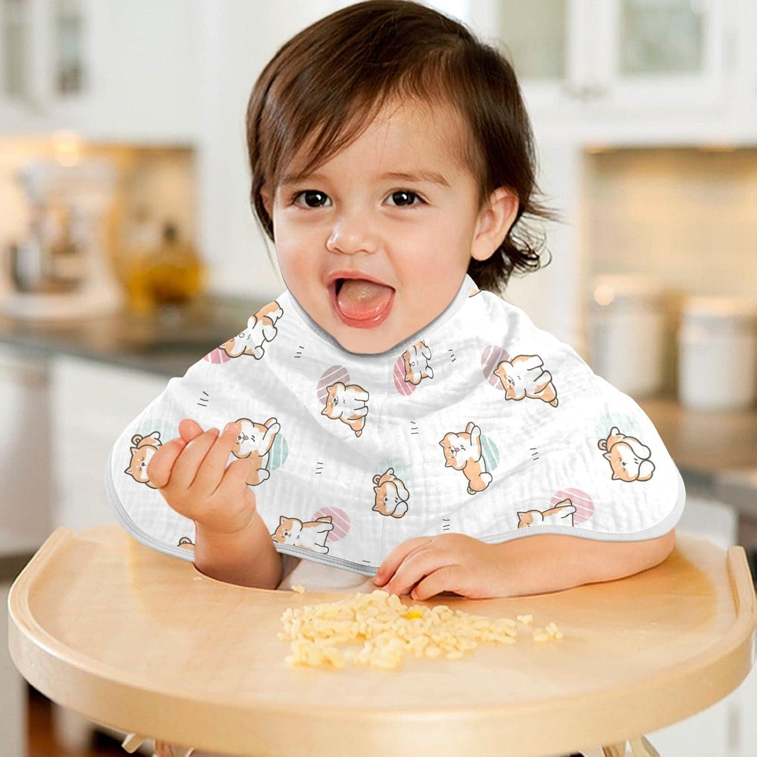 Paños de Muselina para Eructos Kigai - Algodón 56x28cm - 1 Paquete