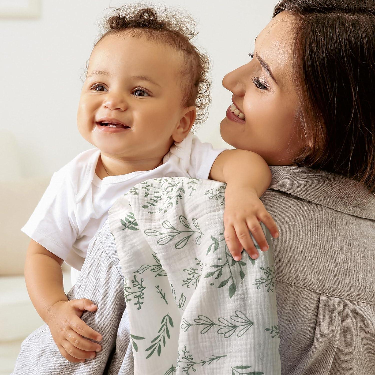 Mantas de Muselina LYRICHOM BABY - Paquete de 3, 95x100 cm