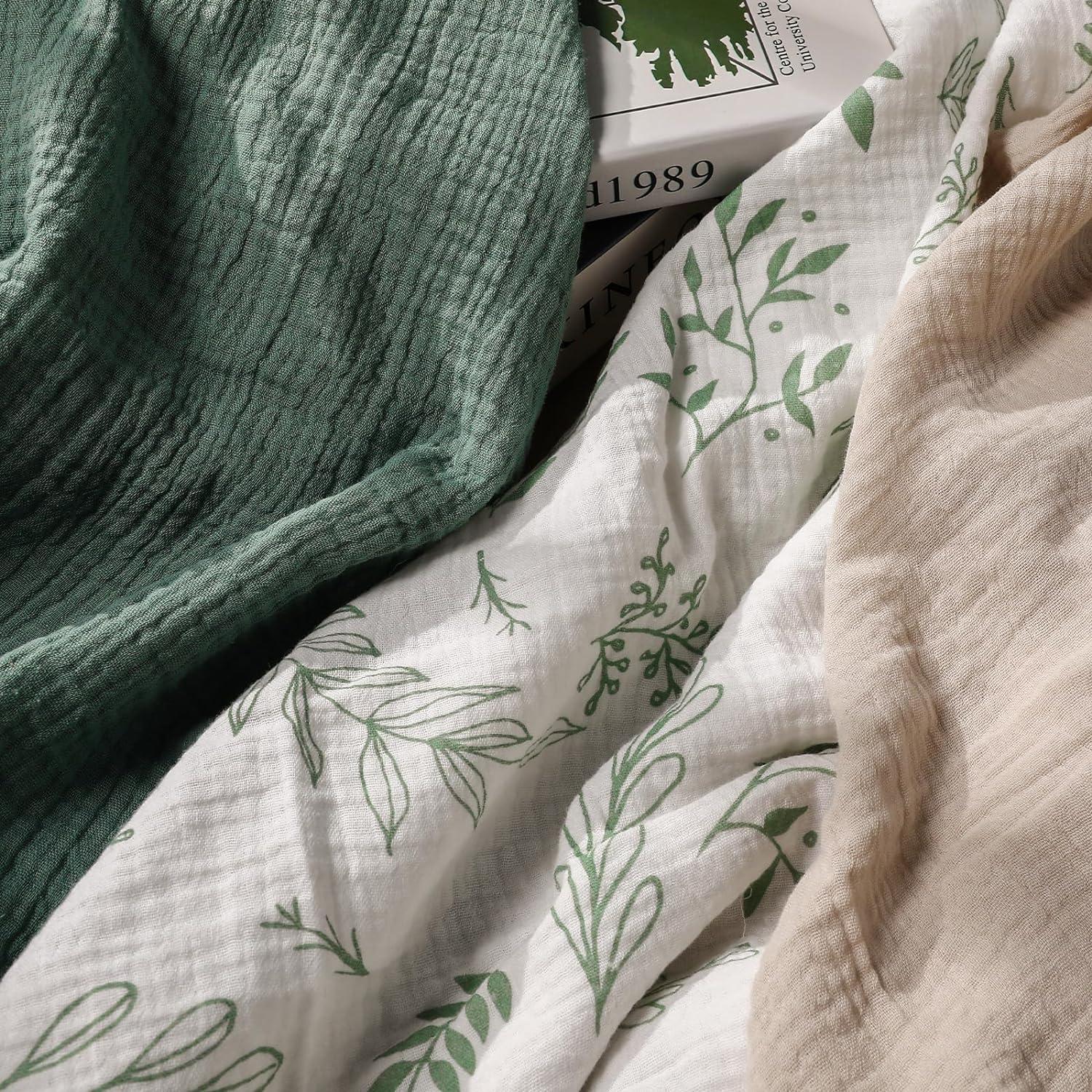 Mantas de Muselina LYRICHOM BABY - Paquete de 3, 95x100 cm