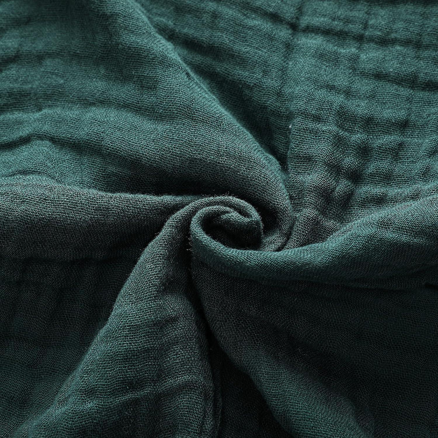 Mantas de Muselina CottCare 100% Algodón Verde 100x100 cm