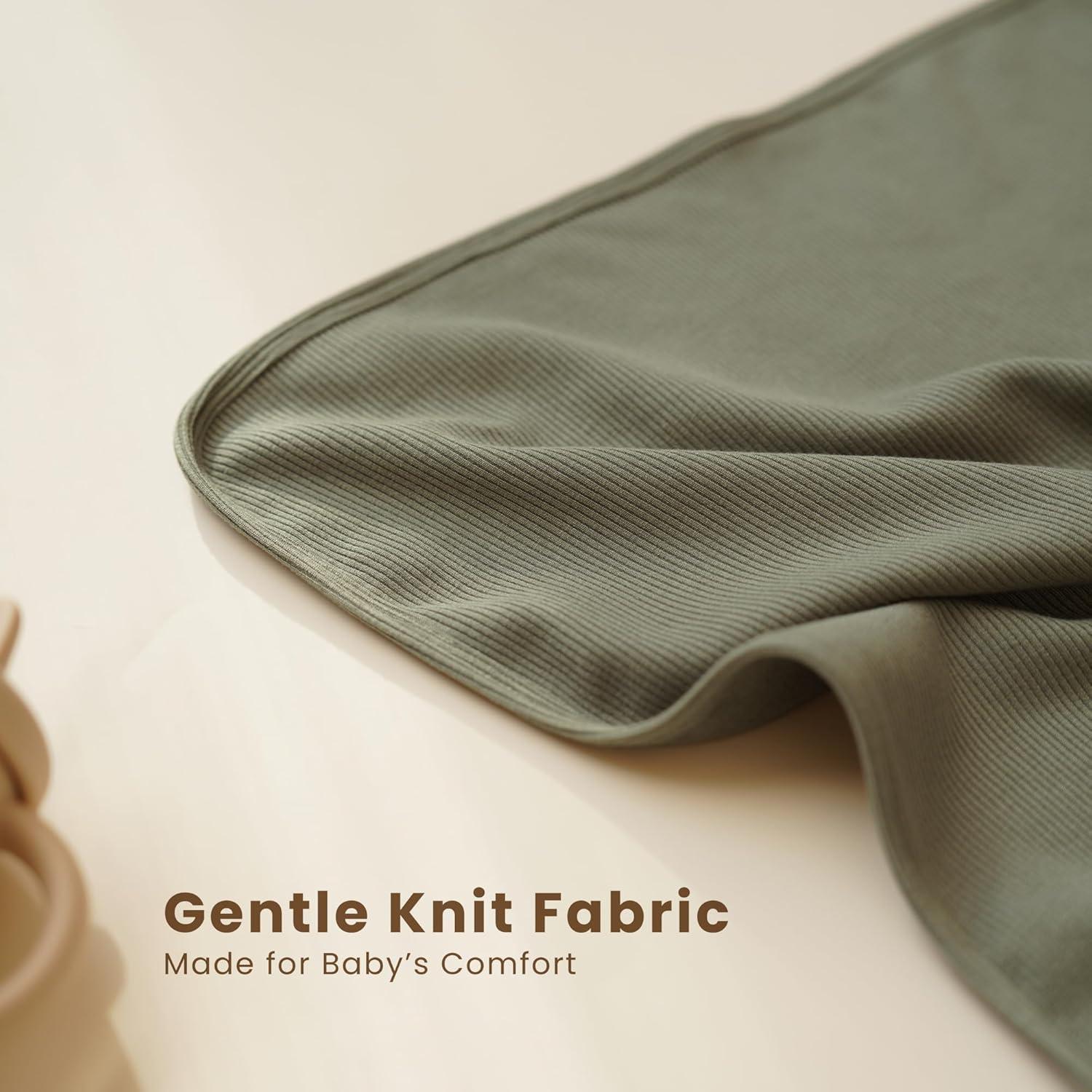 Manta de Bebé Konssy 2 Piezas Suaves 84x107 cm Beige Salvia