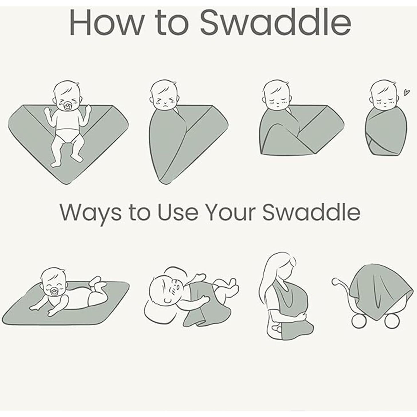 Manta de Bebé Konssy 2 Piezas Suaves 84x107 cm Beige Salvia