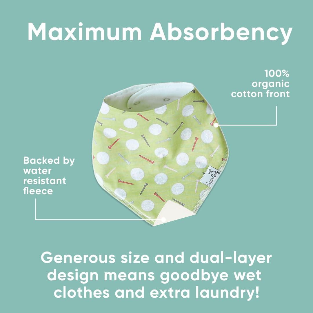 Copper Pearl Paquete de 4 Baberos de Algodón para Bebés Unisex