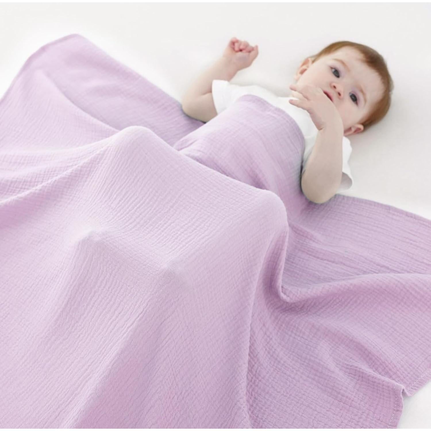 Mantas de Muselina Synrroe 2 Paquete 101.6x101.6 cm Algodón