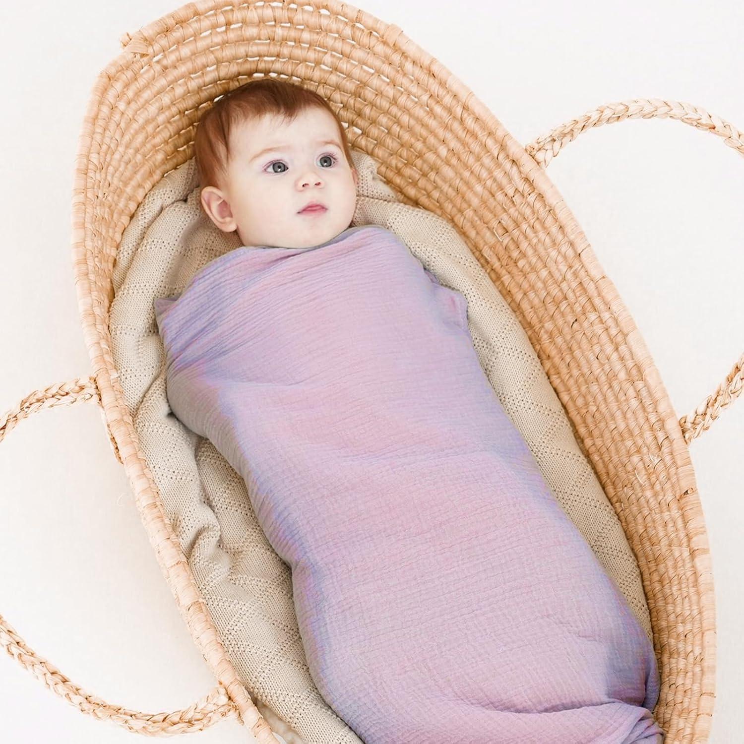 Mantas de Muselina Synrroe 2 Paquete 101.6x101.6 cm Algodón