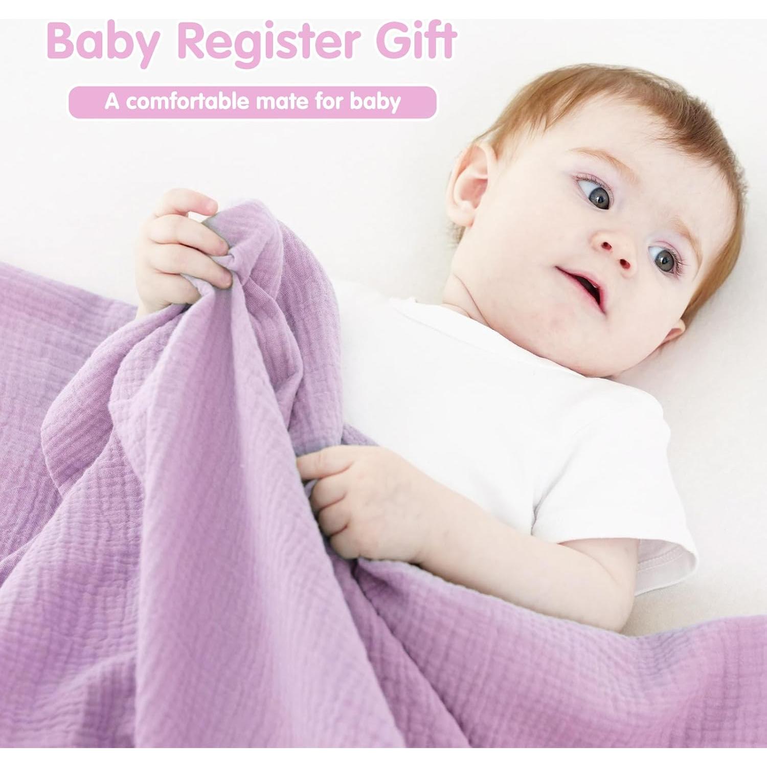 Mantas de Muselina Synrroe 2 Paquete 101.6x101.6 cm Algodón