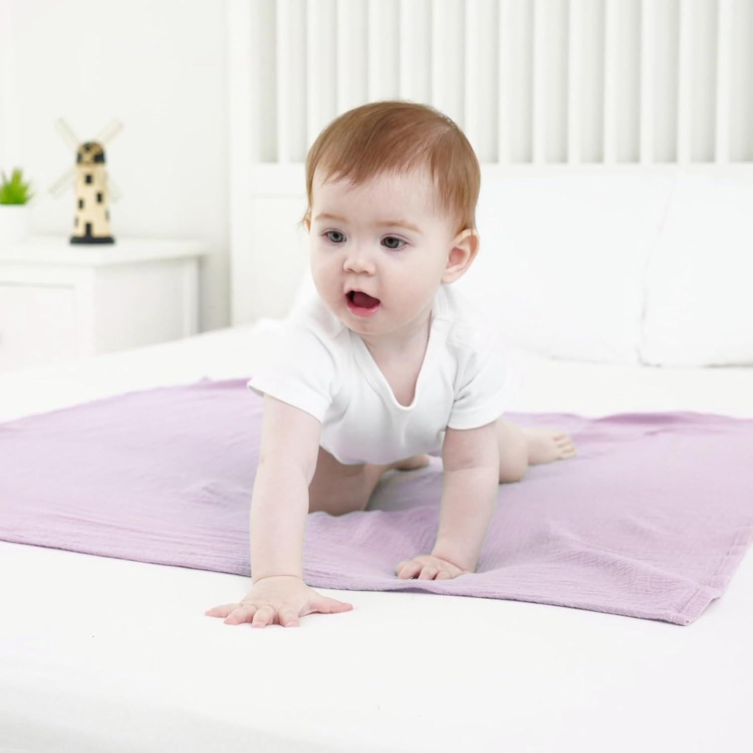 Mantas de Muselina Synrroe 2 Paquete 101.6x101.6 cm Algodón