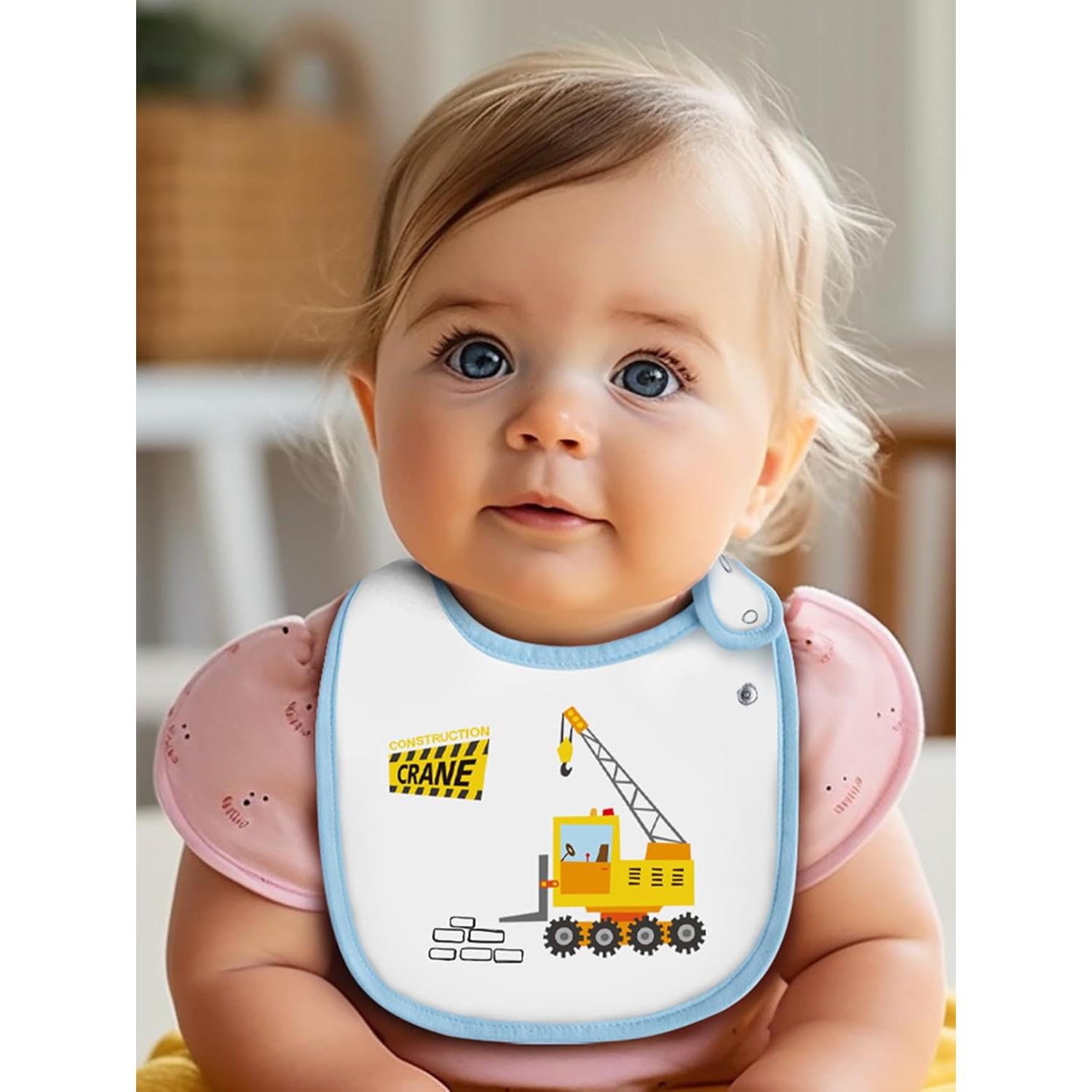 Maiwa Paquete de 6 Baberos Impermeables de Algodón para Bebés