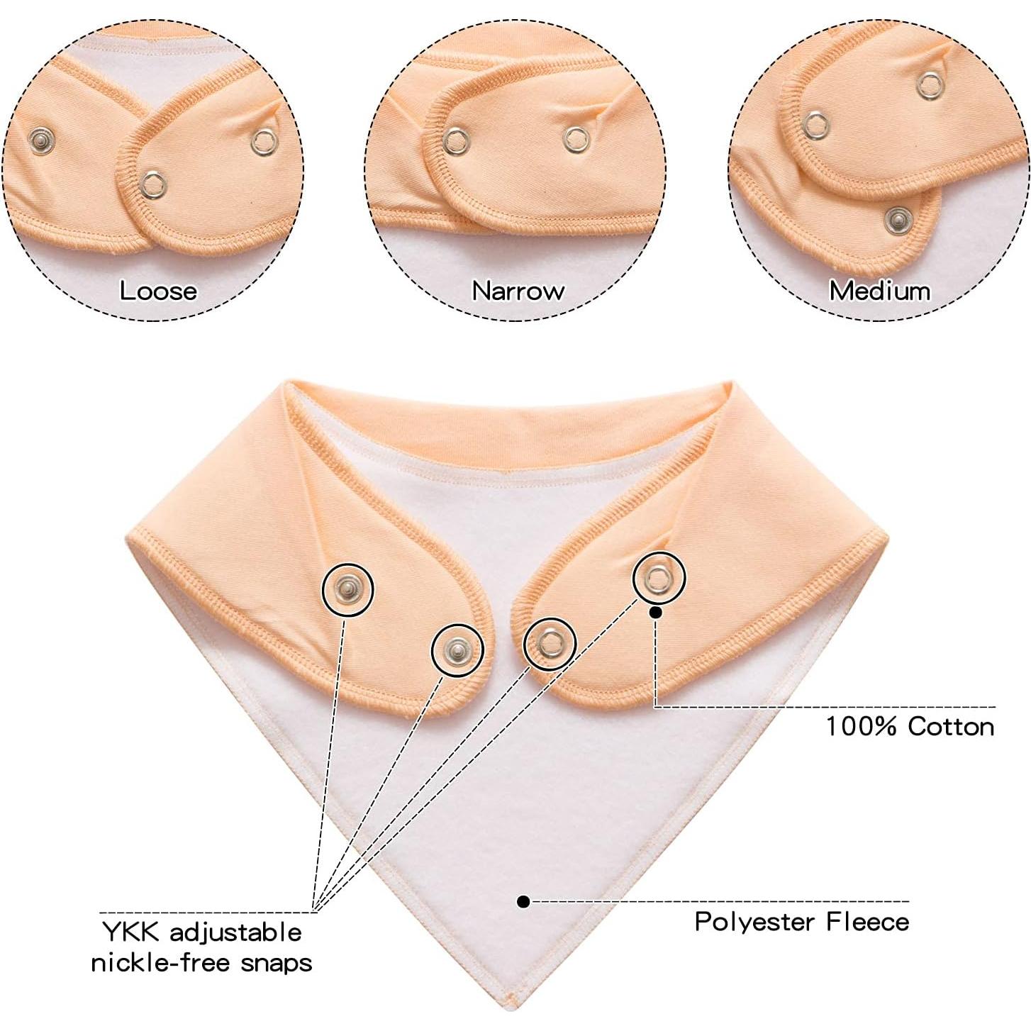 Baberos Bandana de Algodón Little Tots - 4 a 10 Piezas Unisex