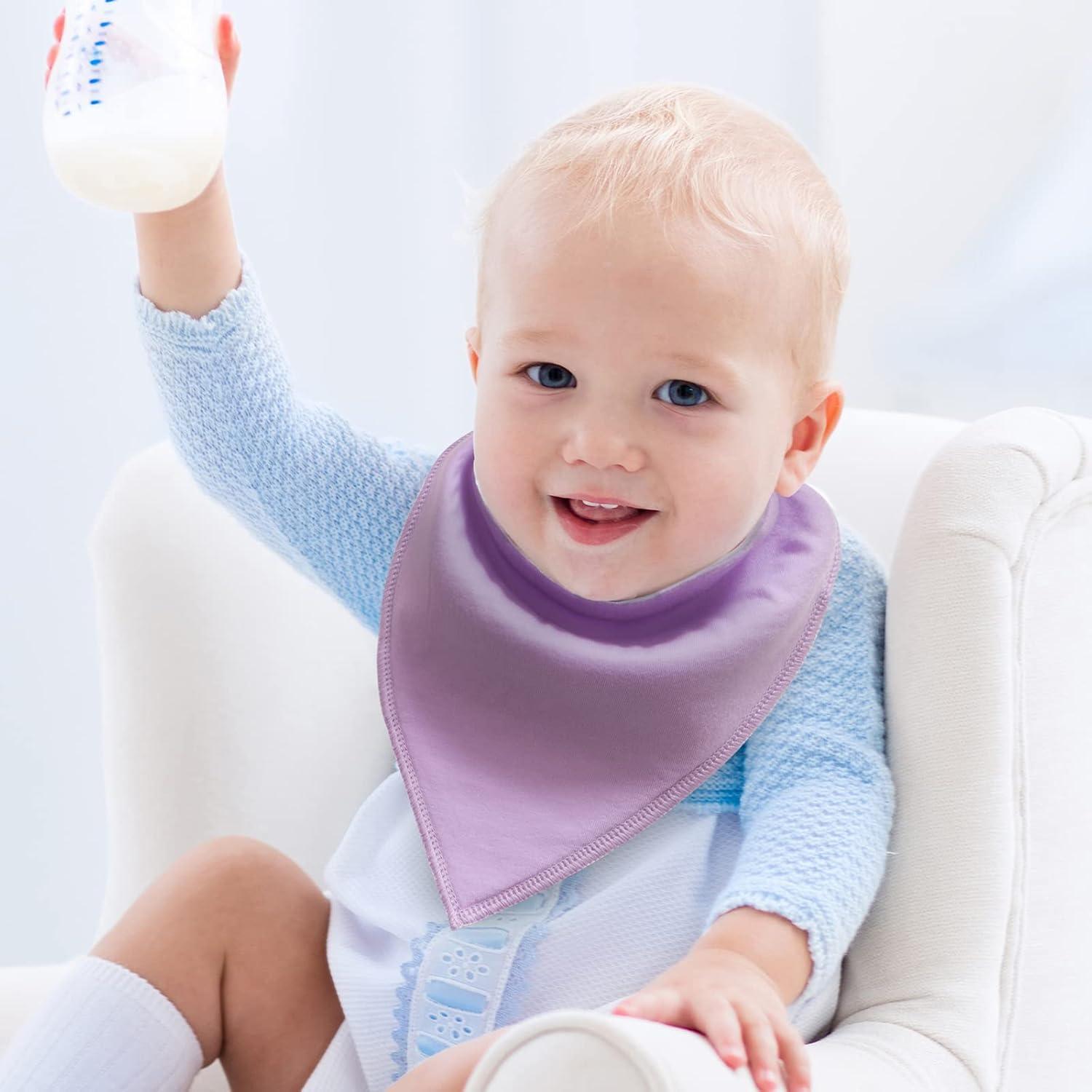 Baberos Bandana de Algodón Little Tots - 4 a 10 Piezas Unisex