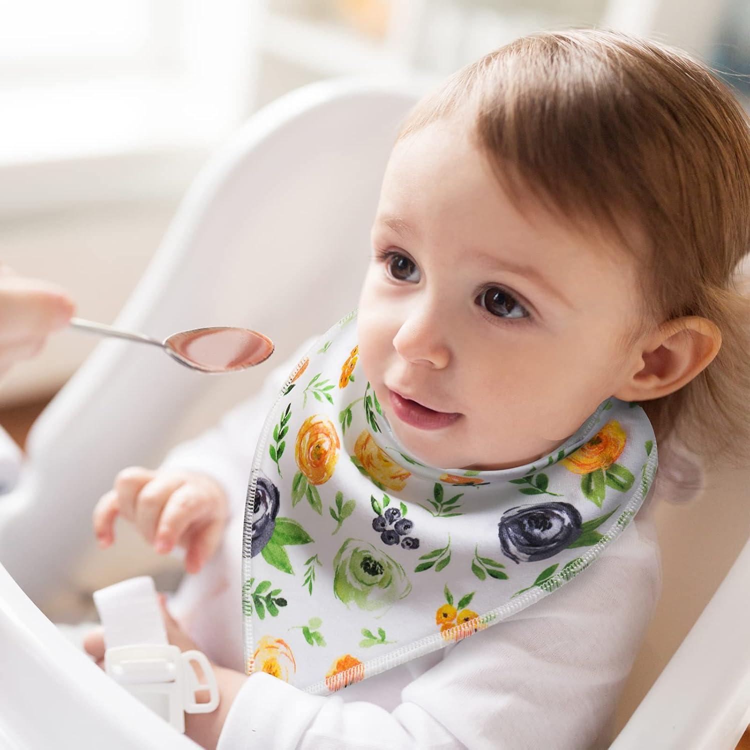 Baberos Bandana de Algodón Little Tots - 4 a 10 Piezas Unisex