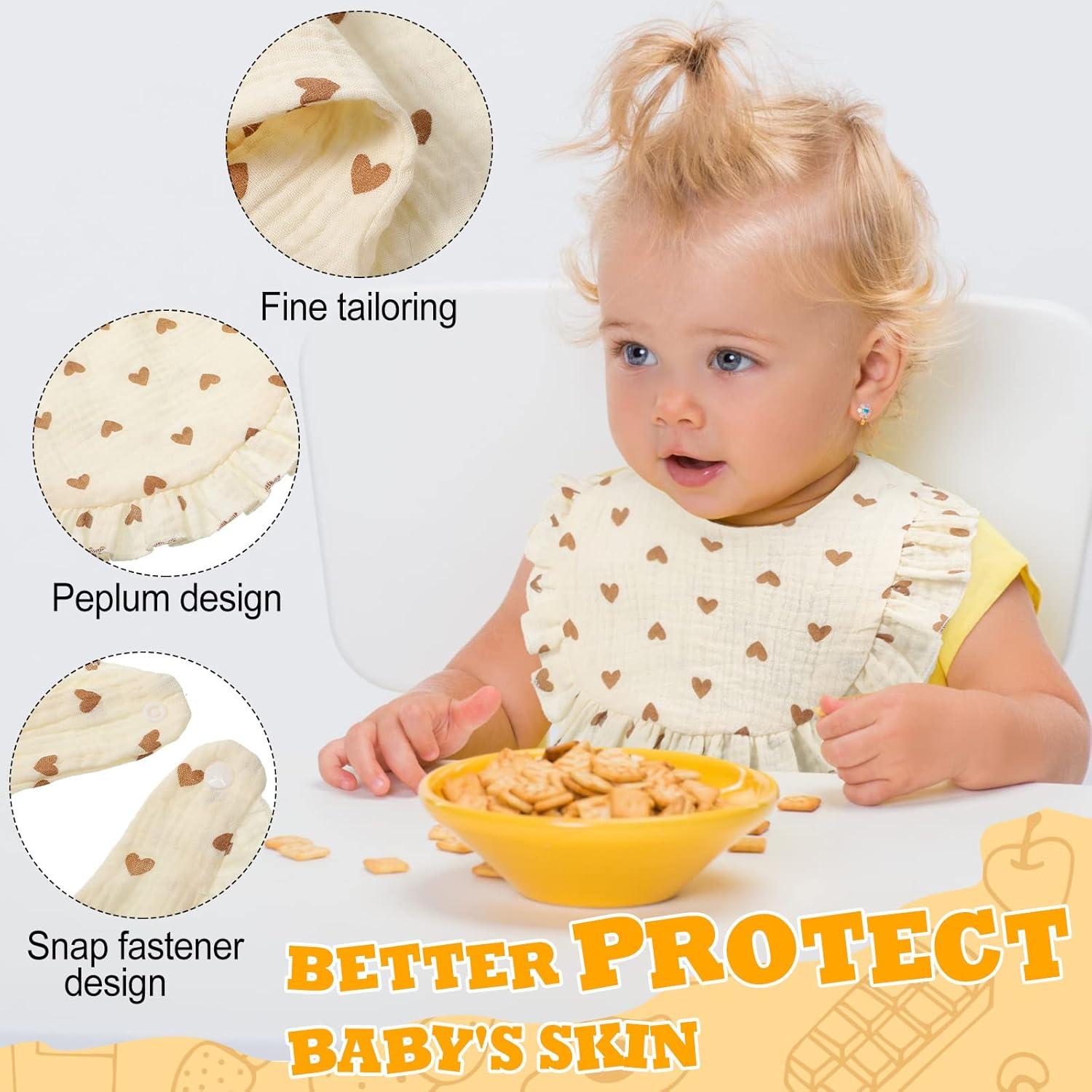 10 Baberos de Muselina para Bebé Mepase - Algodón Suave