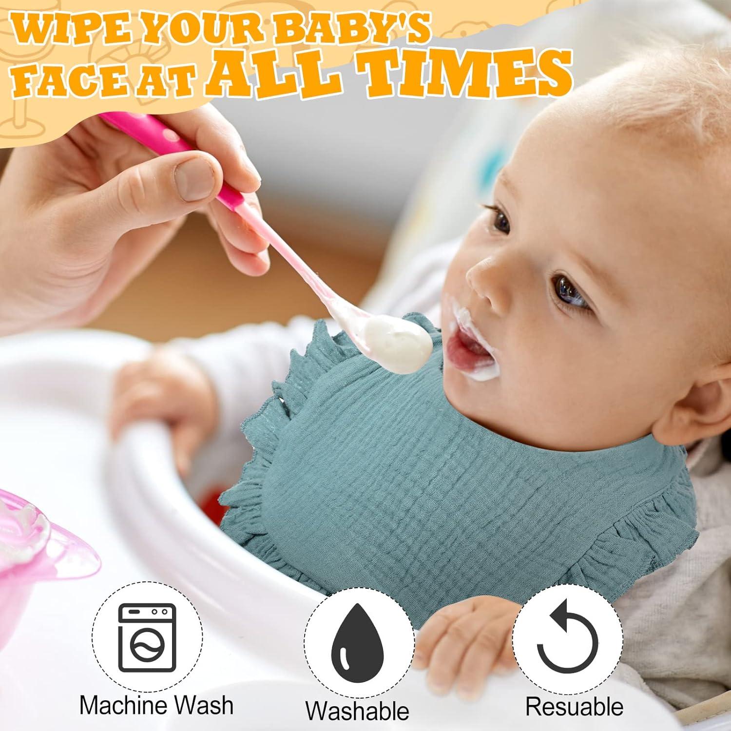 10 Baberos de Muselina para Bebé Mepase - Algodón Suave