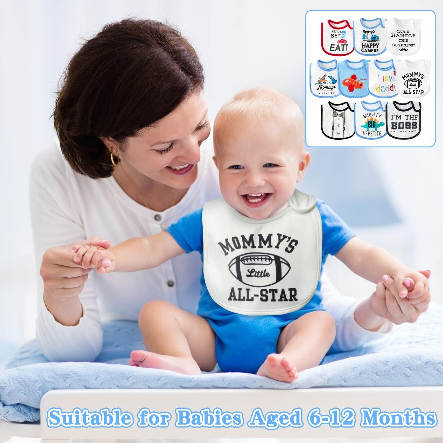 Baberos Impermeables para Bebés BWkoss - 10 Piezas Unisex